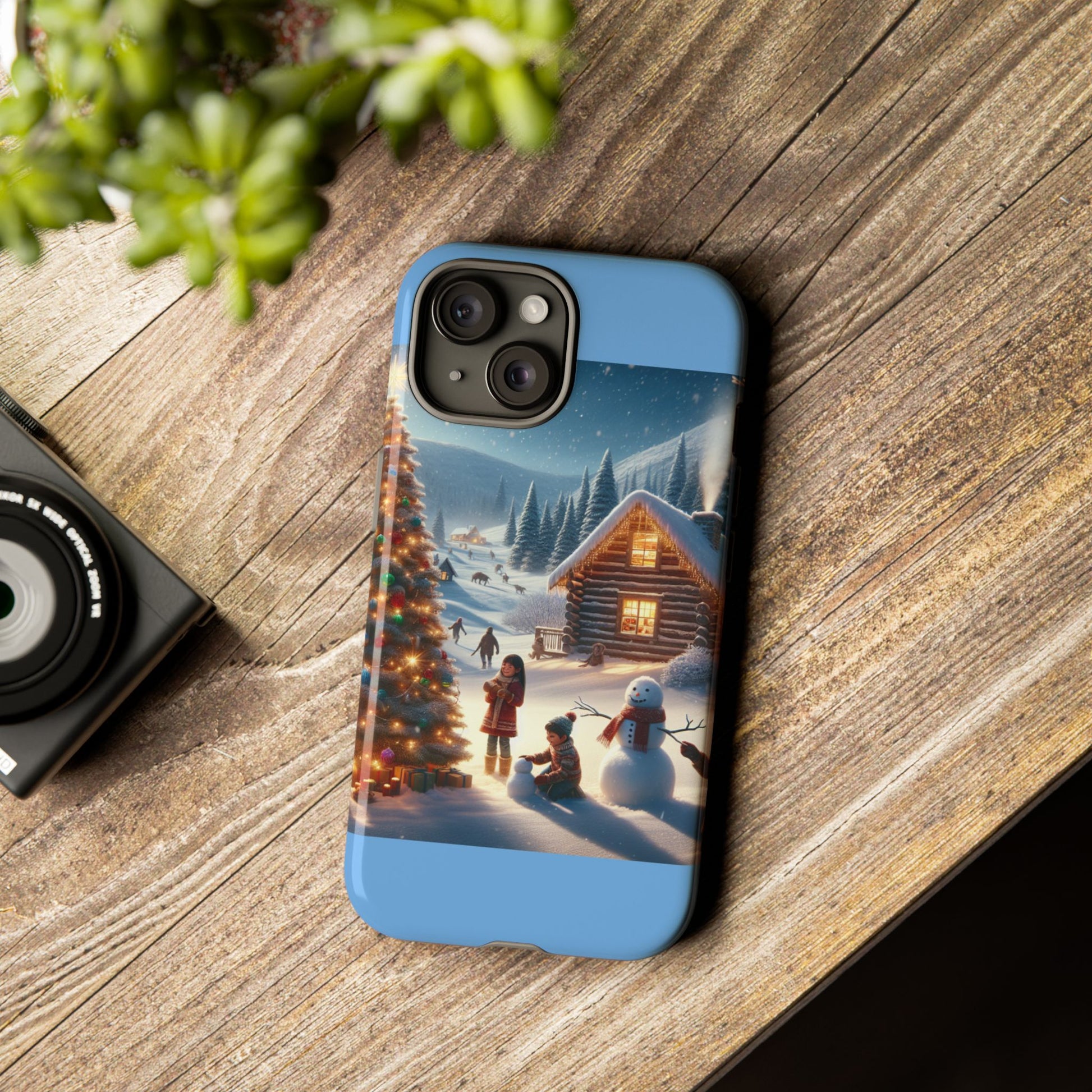 Winter Wonderland Phone Case, Holiday Gift for Him/Her, Cute Christmas Phone Cover, Unique Winter Scene Case, Festive Tech Accessories