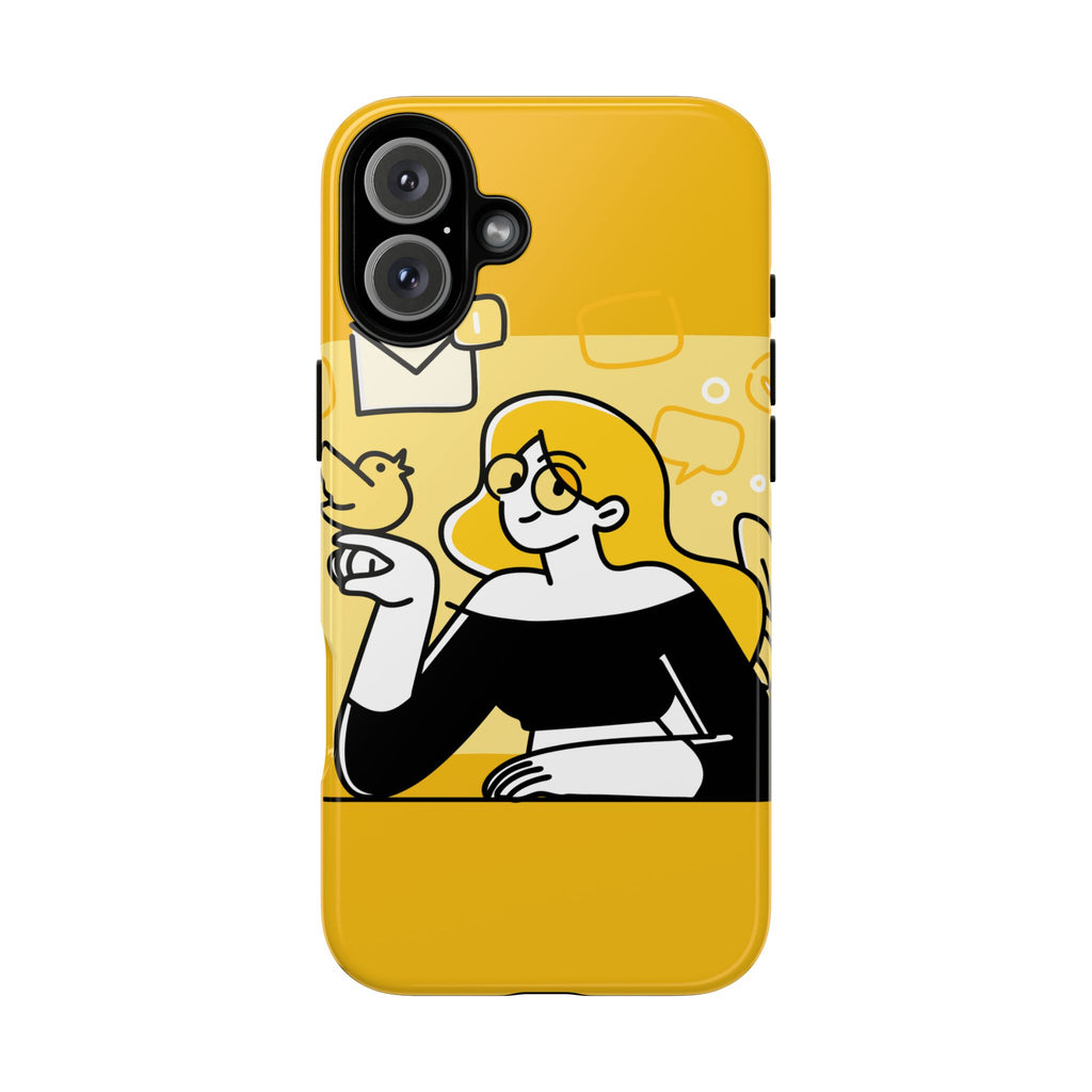 Chic Phone Case with Playful Design, Smartphone Cover, Unique Gift, Trendy Accessory, Eco-Friendly Case