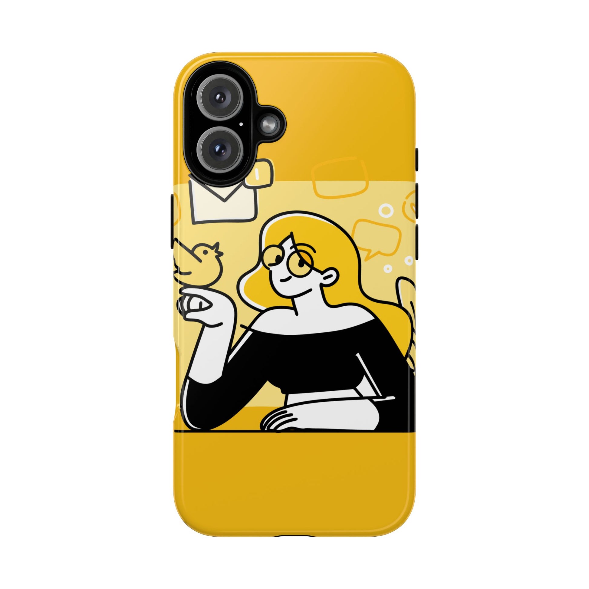 Chic Phone Case with Playful Design, Smartphone Cover, Unique Gift, Trendy Accessory, Eco-Friendly Case