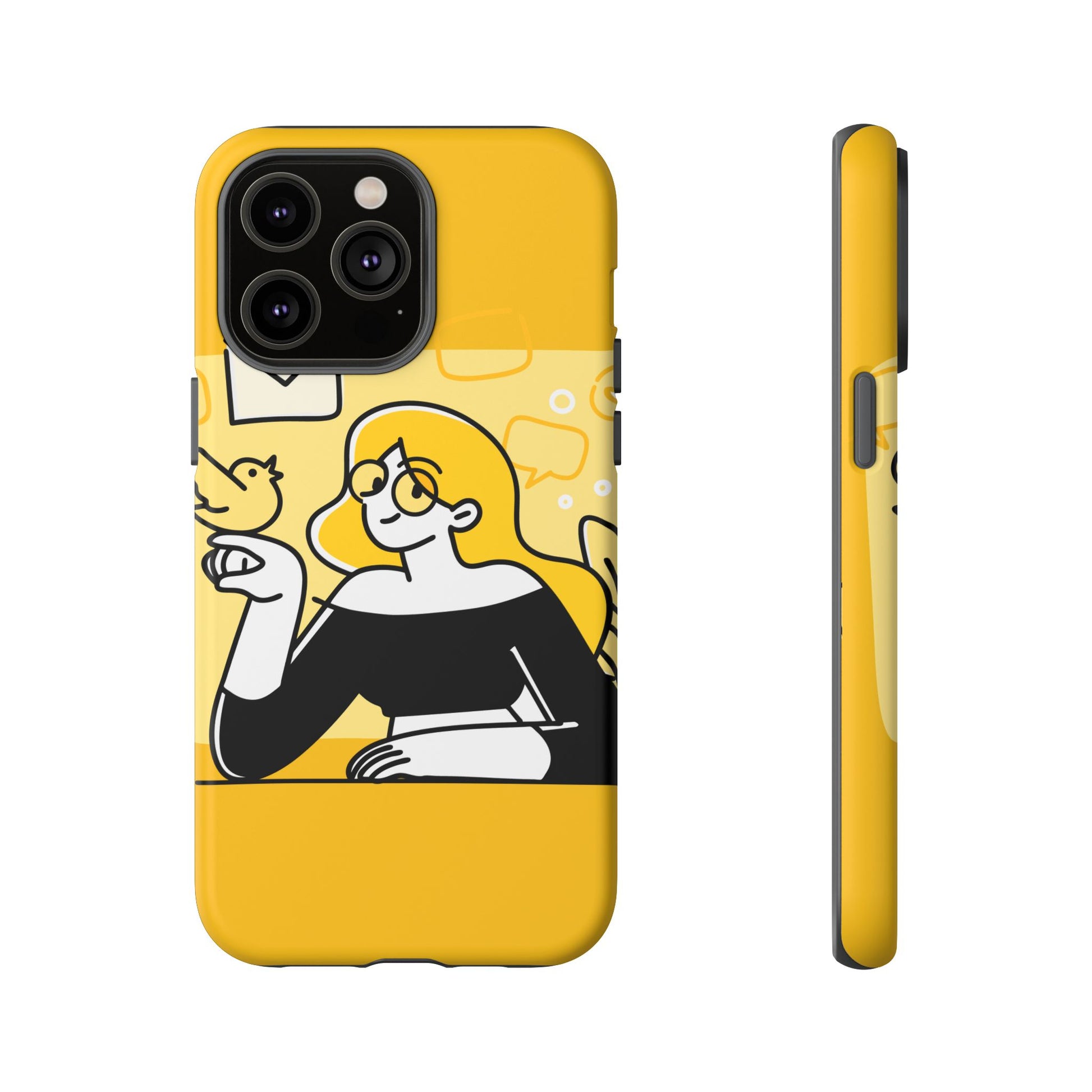 Chic Phone Case with Playful Design, Smartphone Cover, Unique Gift, Trendy Accessory, Eco-Friendly Case