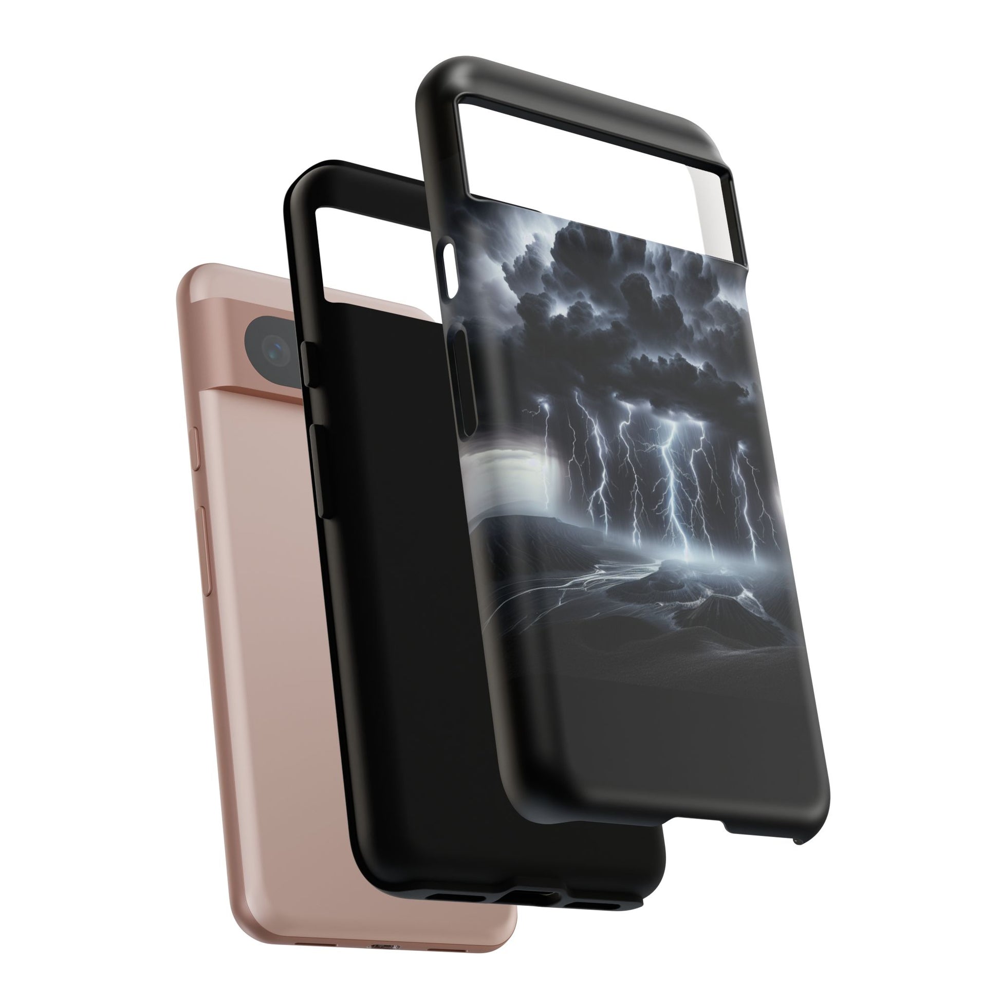 Tough Cases for the Bold: Stormy Thunder Phone Case, Lightning Protection, Durable Cover for Adventurers, Unique Gift for Nature [...]