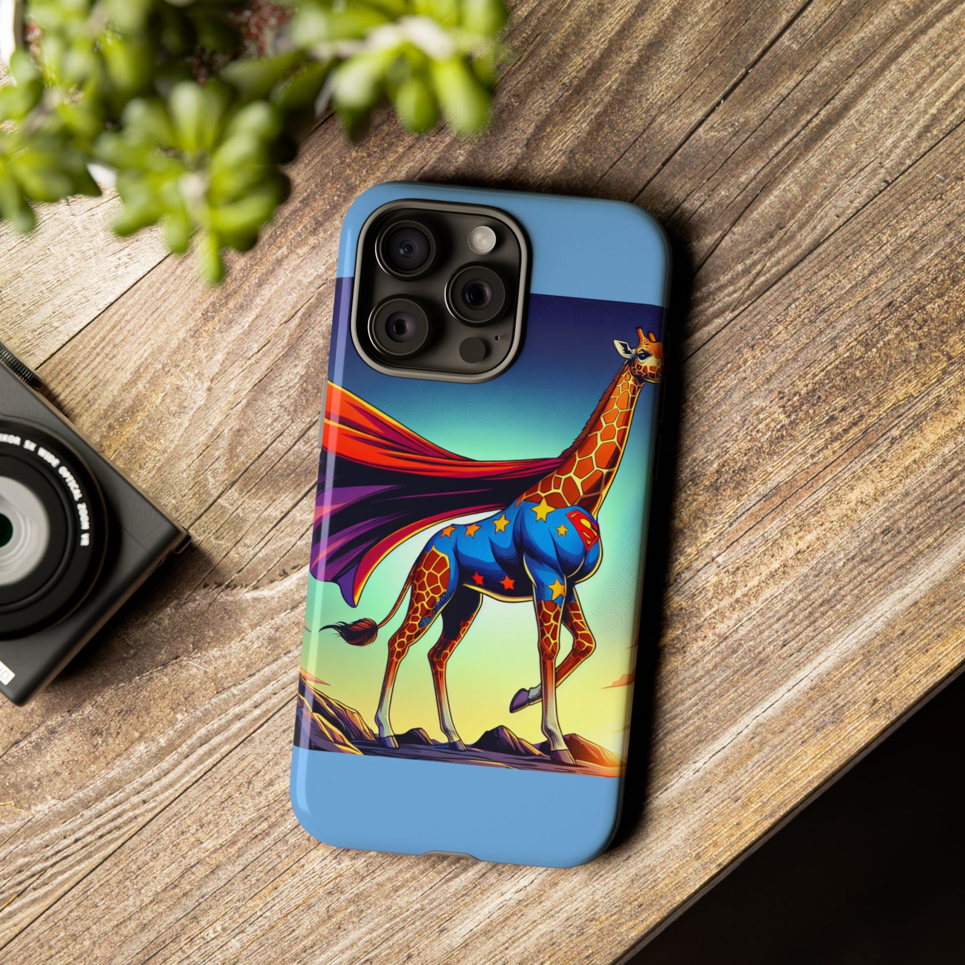 Superhero Giraffe Phone Case | Tough Cases, Unique Gifts, Animal Lover Accessories, Fun Tech Protectors, Cute Phone Covers, Birthday Gift