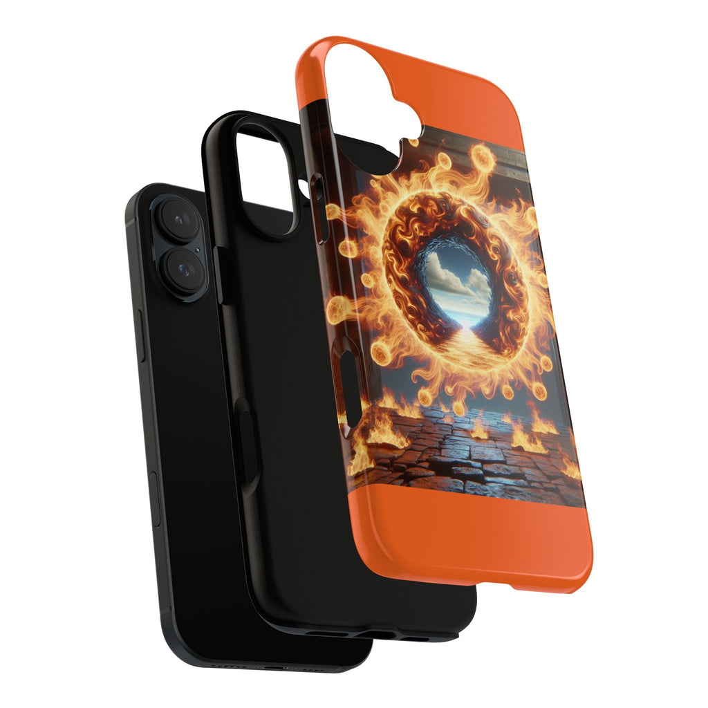 Vibrant Phone Case, Tough Cases for Gamers, Fire Element Phone Cover, Unique Protector, Game Lover Gifts