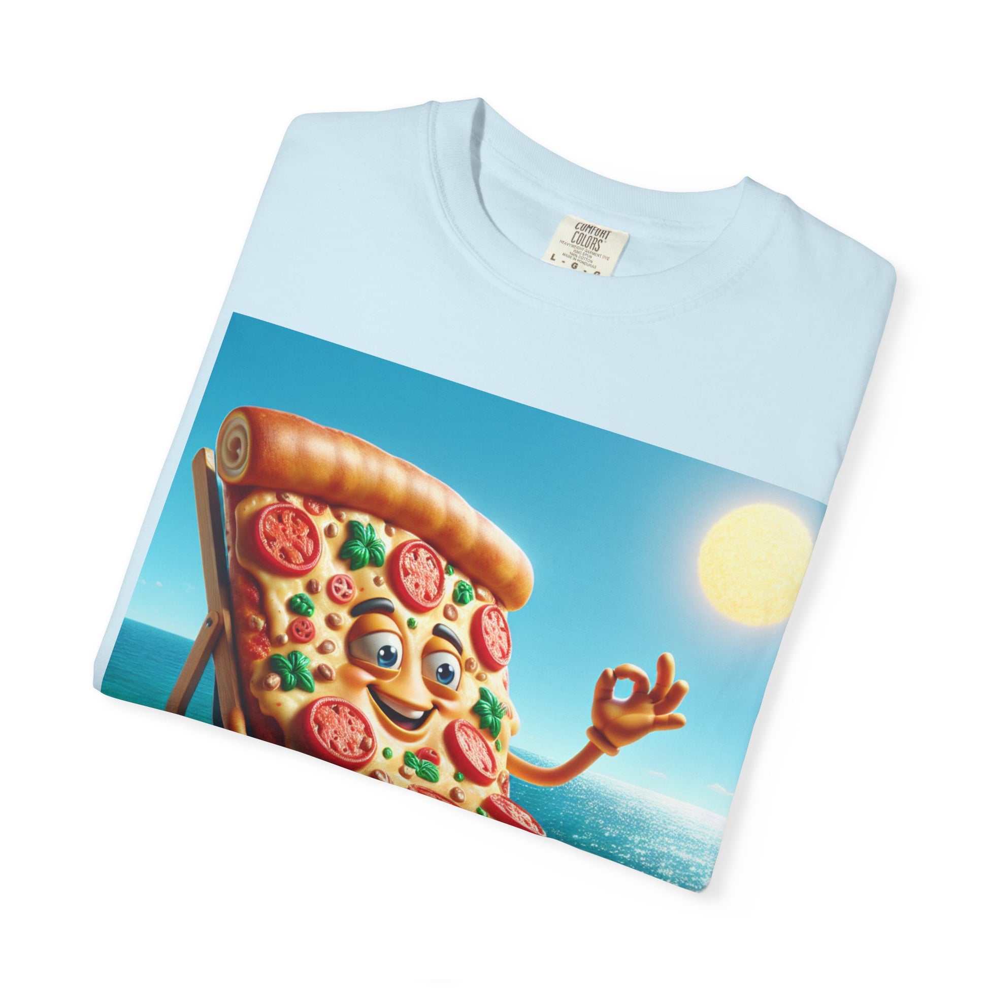 Pizza Beach Vibes T-Shirt - Perfect for Summer BBQs, Fun Beach Days, Pizza Lovers, Casual Wear, Vacation Style