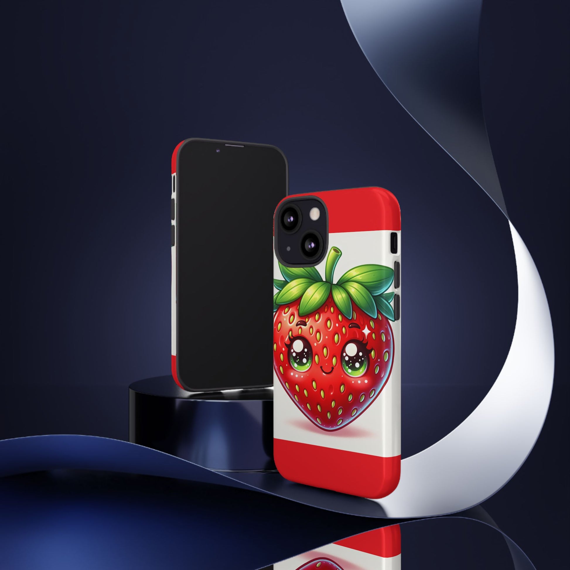 Cute Strawberry iPhone Case, Tough Phone Cases, Stylish Accessories, Fun Design for Kids and Adults, Perfect Gift for All Occasions