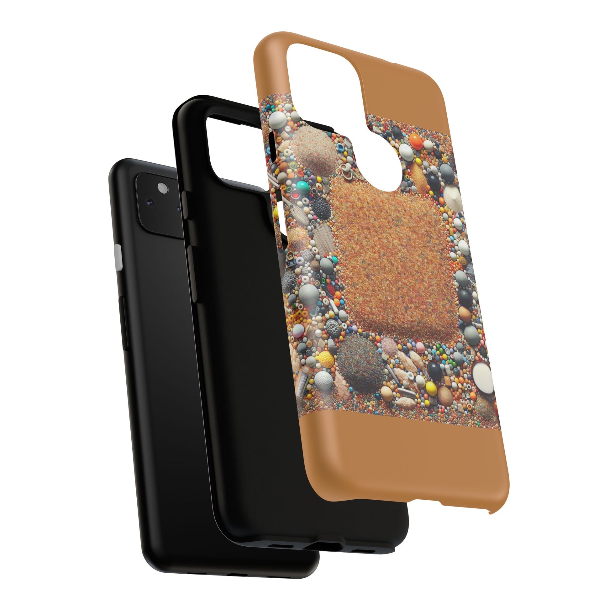 Colorful Phone Case with Unique Texture, Tough Case, Phone Accessory, Trendy Design, Gift for Tech Lovers, Durable Protection
