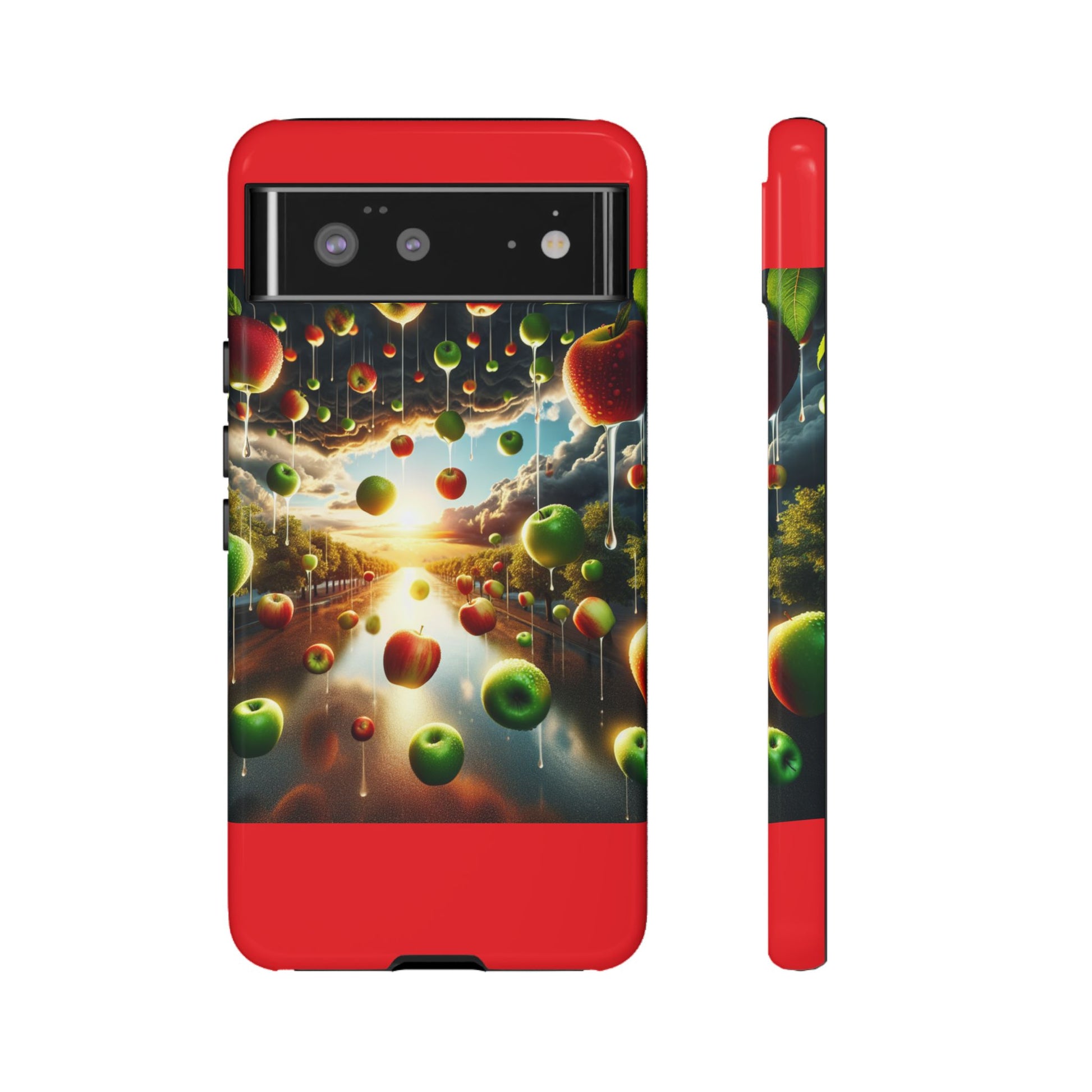 Vibrant Phone Case with Artistic Apple Design, Unique Gift for Art Lovers, Trendy Accessory for Any Occasion, Stylish Smartphone Cover