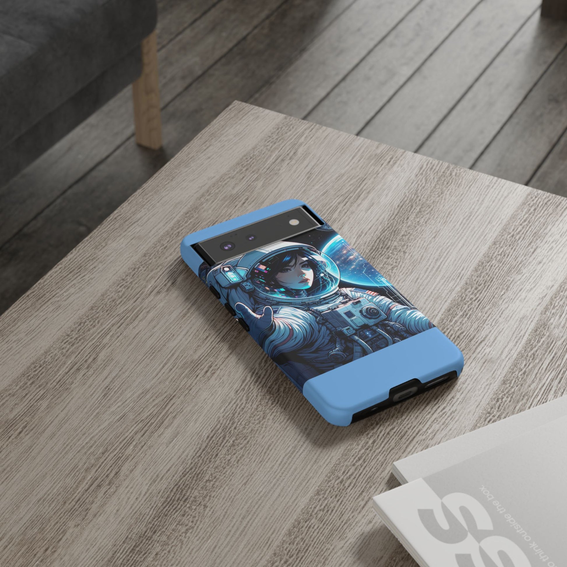 Astronaut Phone Case, Space-Themed Tough Case, Unique Gift for Science Lovers, Trendy Protection for Smartphones, Cool Tech Accessories