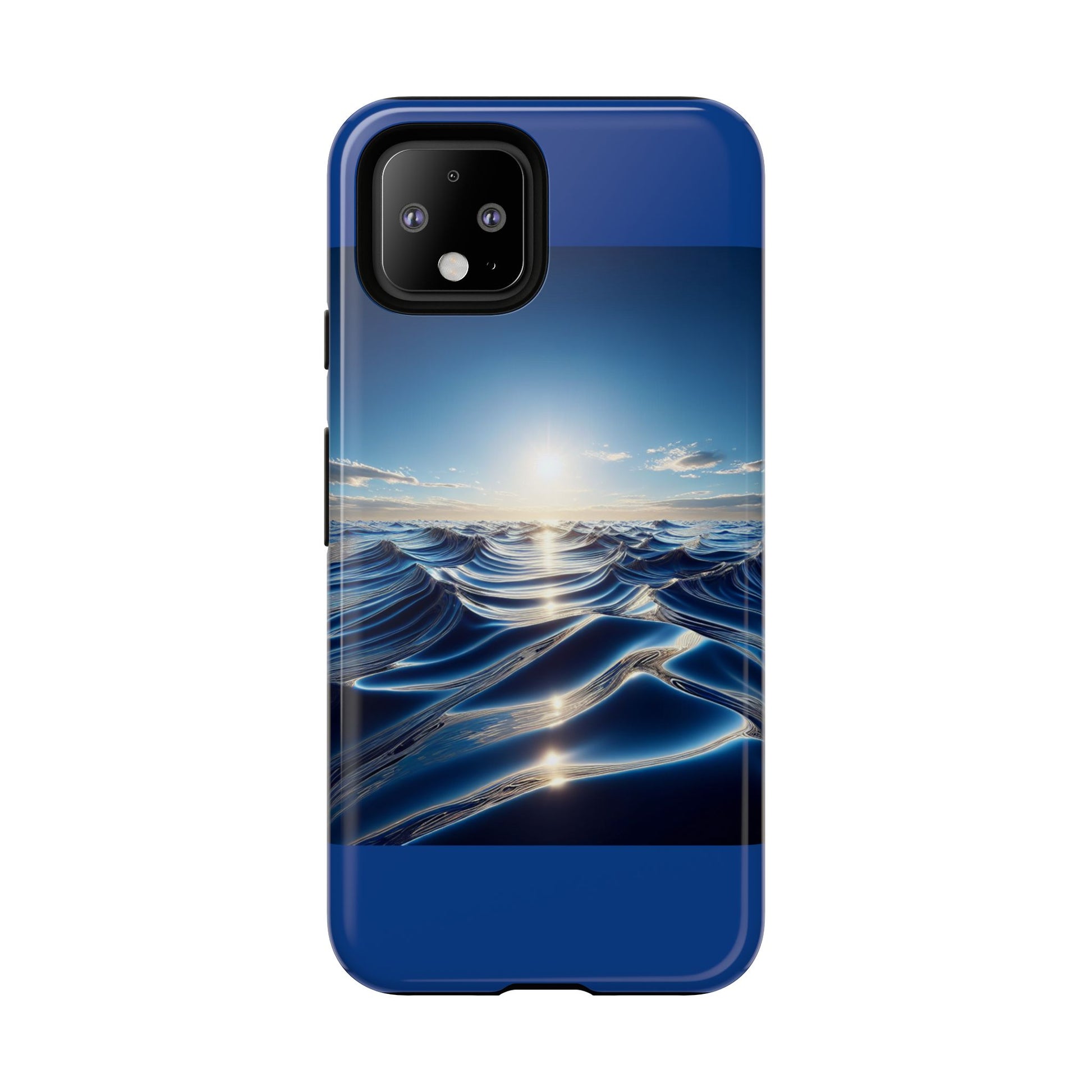 Ocean Wave Phone Case, Tough Phone Cover, Stylish Cell Case, Gift for Beach Lovers, Customizable Phone Accessory