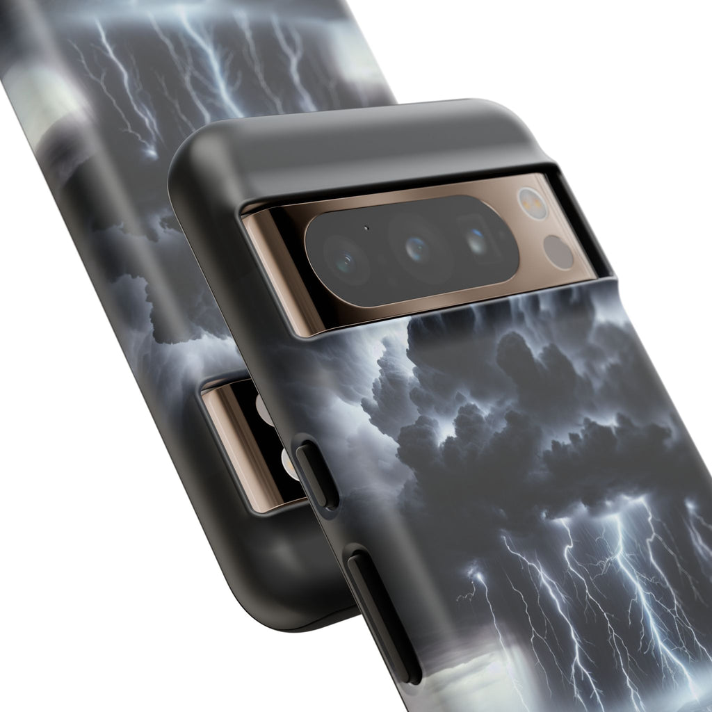 Tough Cases for the Bold: Stormy Thunder Phone Case, Lightning Protection, Durable Cover for Adventurers, Unique Gift for Nature [...]