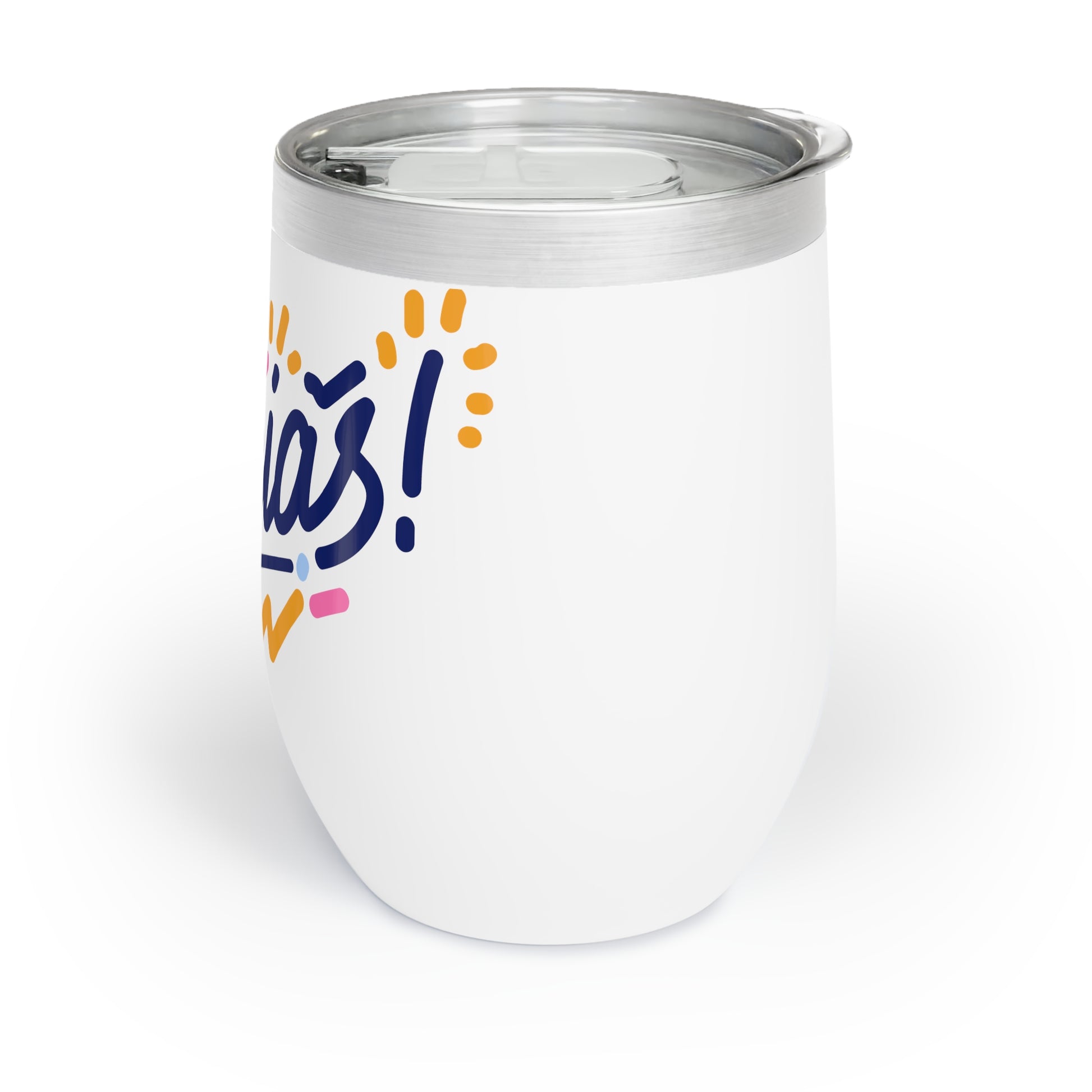 Chic Wine Tumbler, Stylish Insulated Drinkware for Celebrations, Graciás! Gift for Wine Lovers, Summer Parties, Housewarming