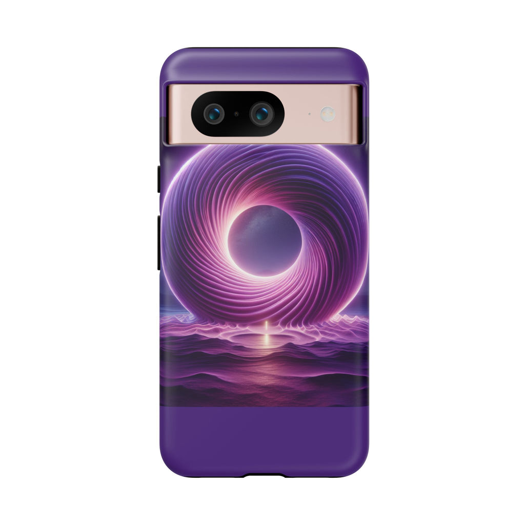 Colorful Phone Case with Swirling Design, Tough Phone Cover, Cosmic Phone Protector, Unique Gift for Tech Lovers, Stylish Smartphone Shell