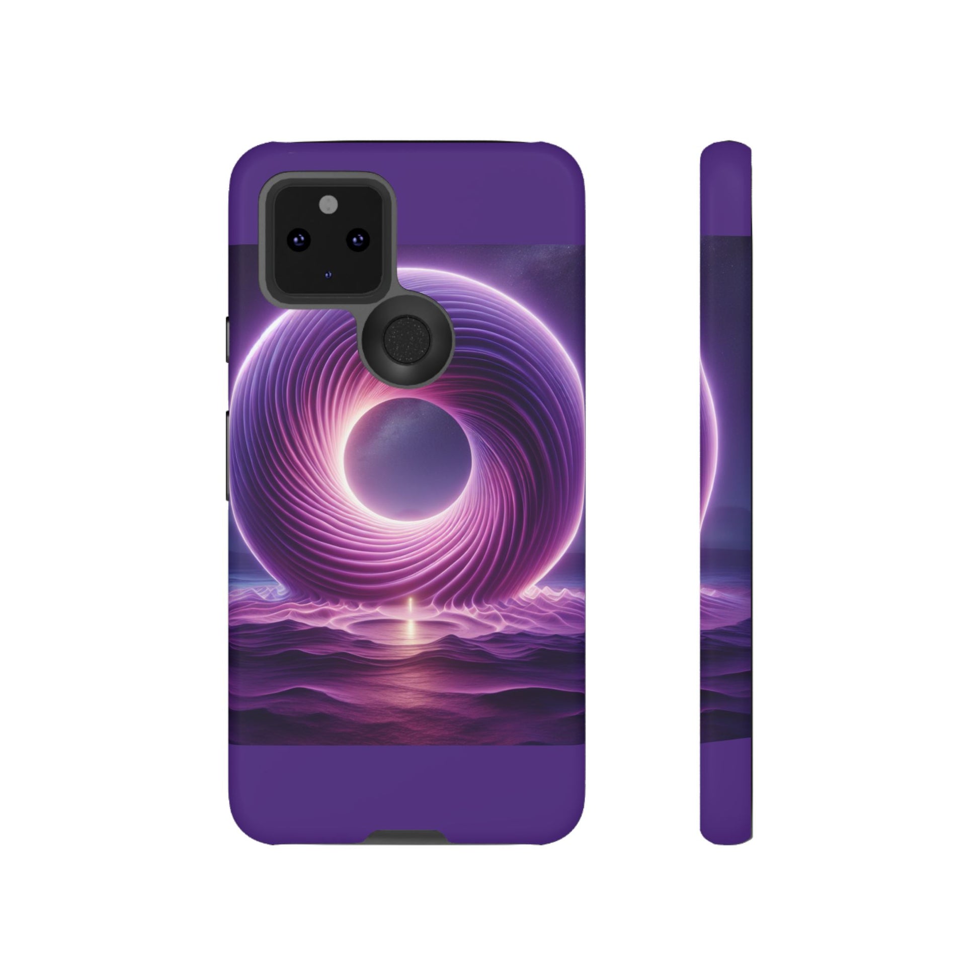 Colorful Phone Case with Swirling Design, Tough Phone Cover, Cosmic Phone Protector, Unique Gift for Tech Lovers, Stylish Smartphone Shell