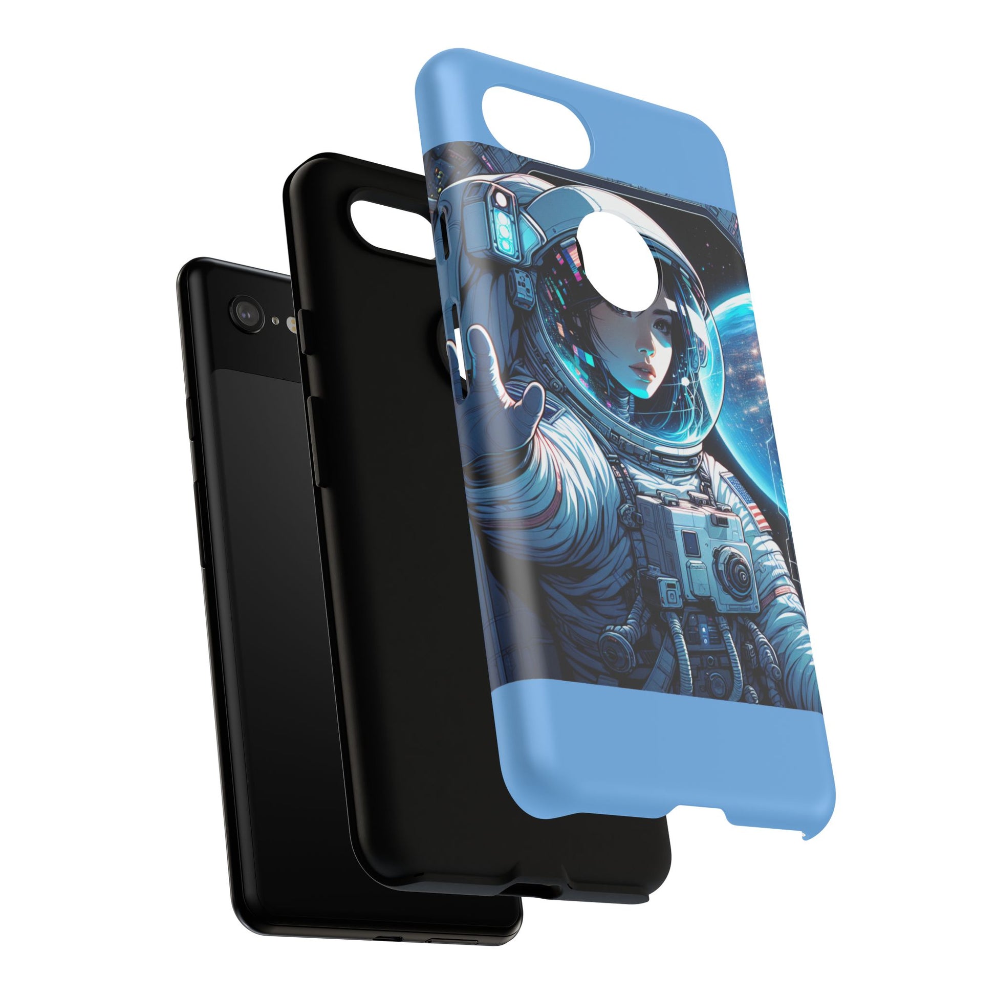 Astronaut Phone Case, Space-Themed Tough Case, Unique Gift for Science Lovers, Trendy Protection for Smartphones, Cool Tech Accessories