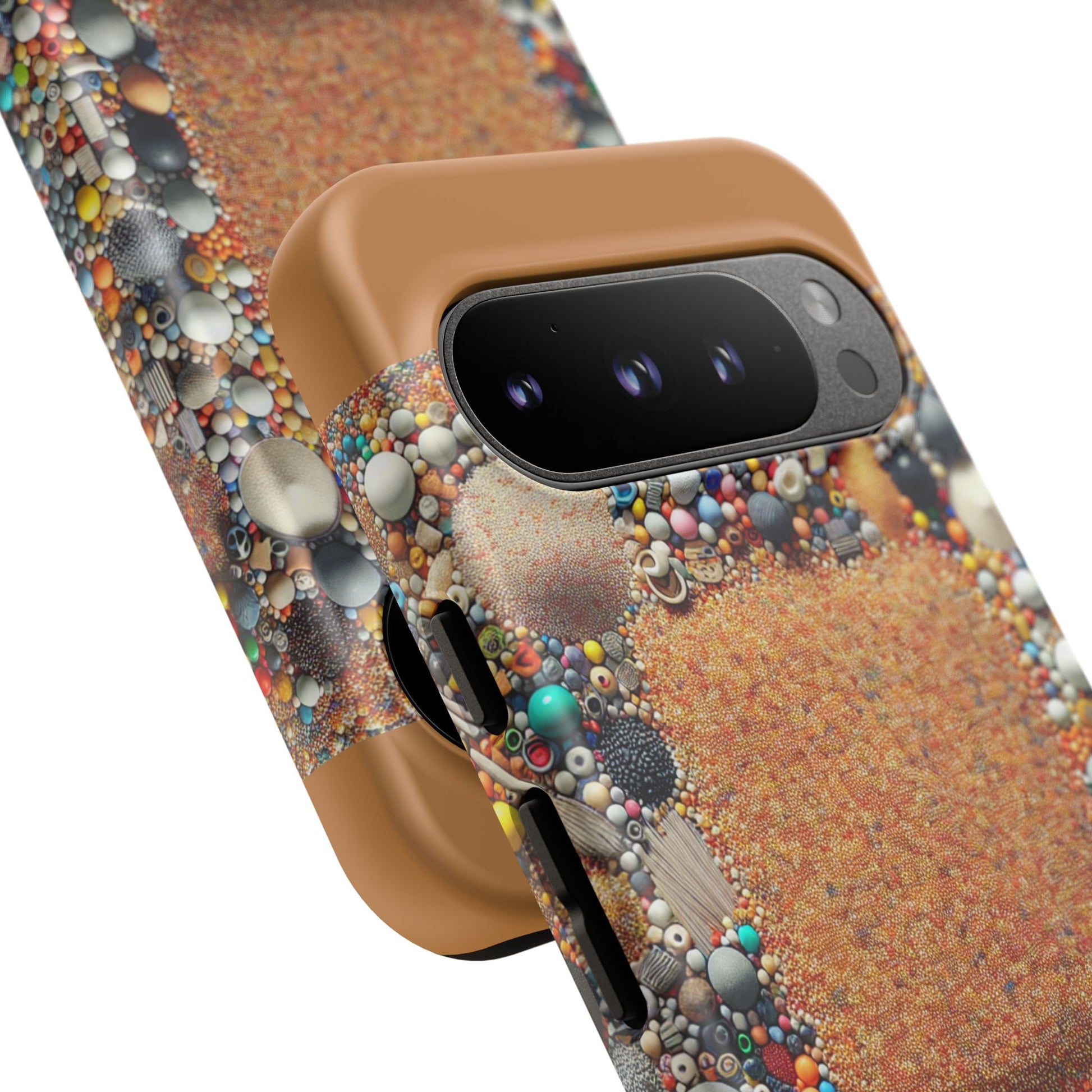 Colorful Phone Case with Unique Texture, Tough Case, Phone Accessory, Trendy Design, Gift for Tech Lovers, Durable Protection