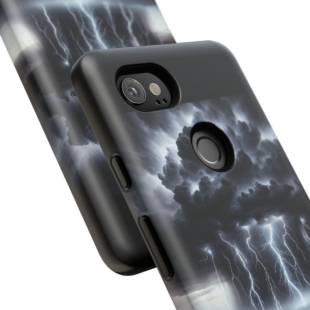Tough Cases for the Bold: Stormy Thunder Phone Case, Lightning Protection, Durable Cover for Adventurers, Unique Gift for Nature [...]