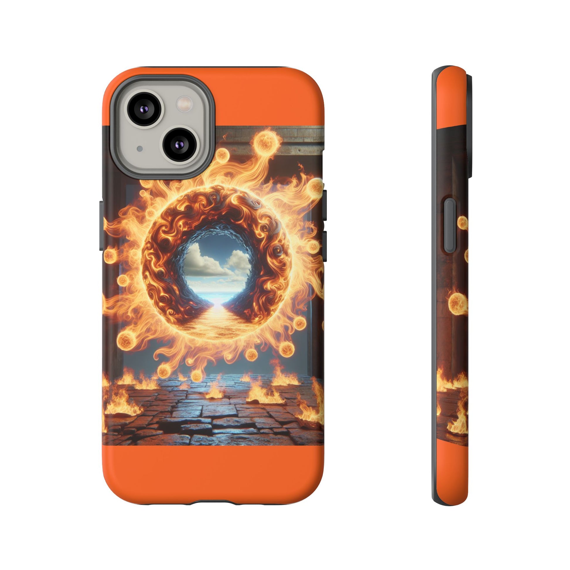 Vibrant Phone Case, Tough Cases for Gamers, Fire Element Phone Cover, Unique Protector, Game Lover Gifts
