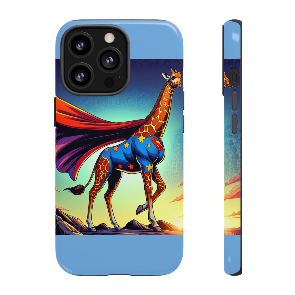 Superhero Giraffe Phone Case | Tough Cases, Unique Gifts, Animal Lover Accessories, Fun Tech Protectors, Cute Phone Covers, Birthday Gift