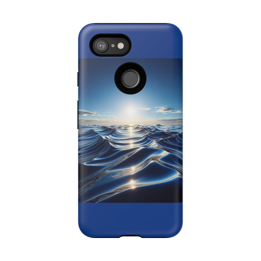 Ocean Wave Phone Case, Tough Phone Cover, Stylish Cell Case, Gift for Beach Lovers, Customizable Phone Accessory