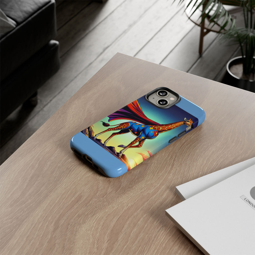 Superhero Giraffe Phone Case | Tough Cases, Unique Gifts, Animal Lover Accessories, Fun Tech Protectors, Cute Phone Covers, Birthday Gift
