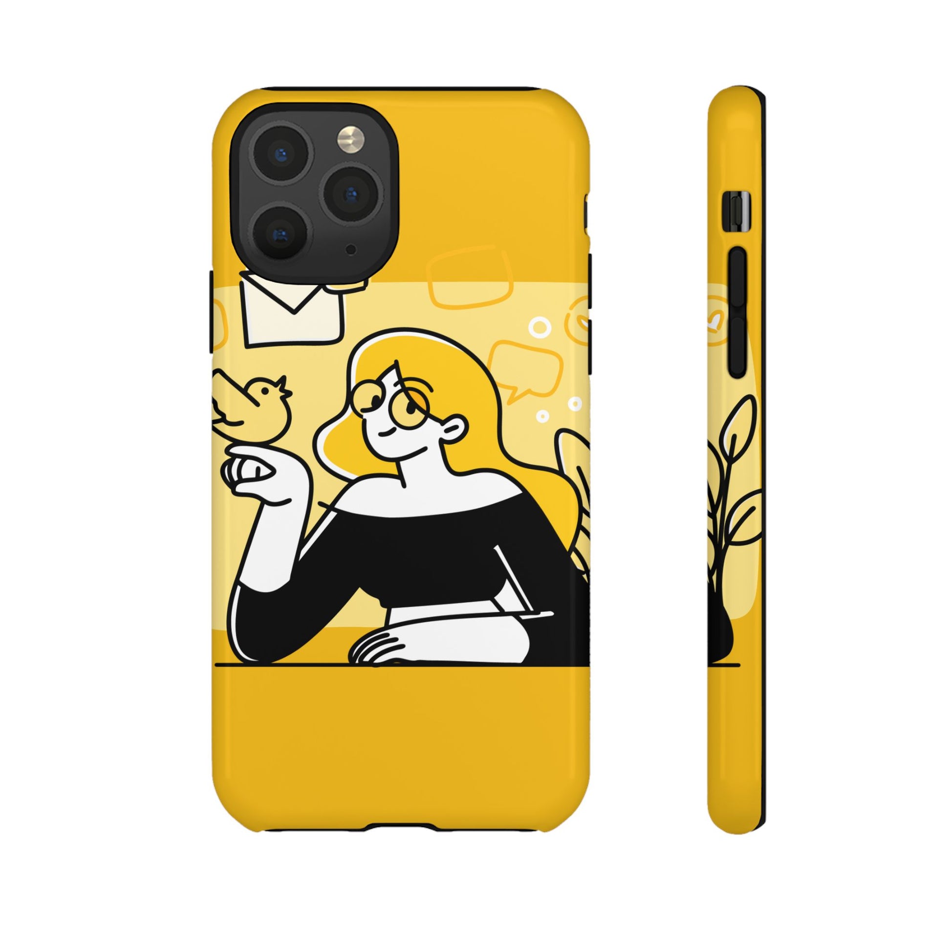 Chic Phone Case with Playful Design, Smartphone Cover, Unique Gift, Trendy Accessory, Eco-Friendly Case