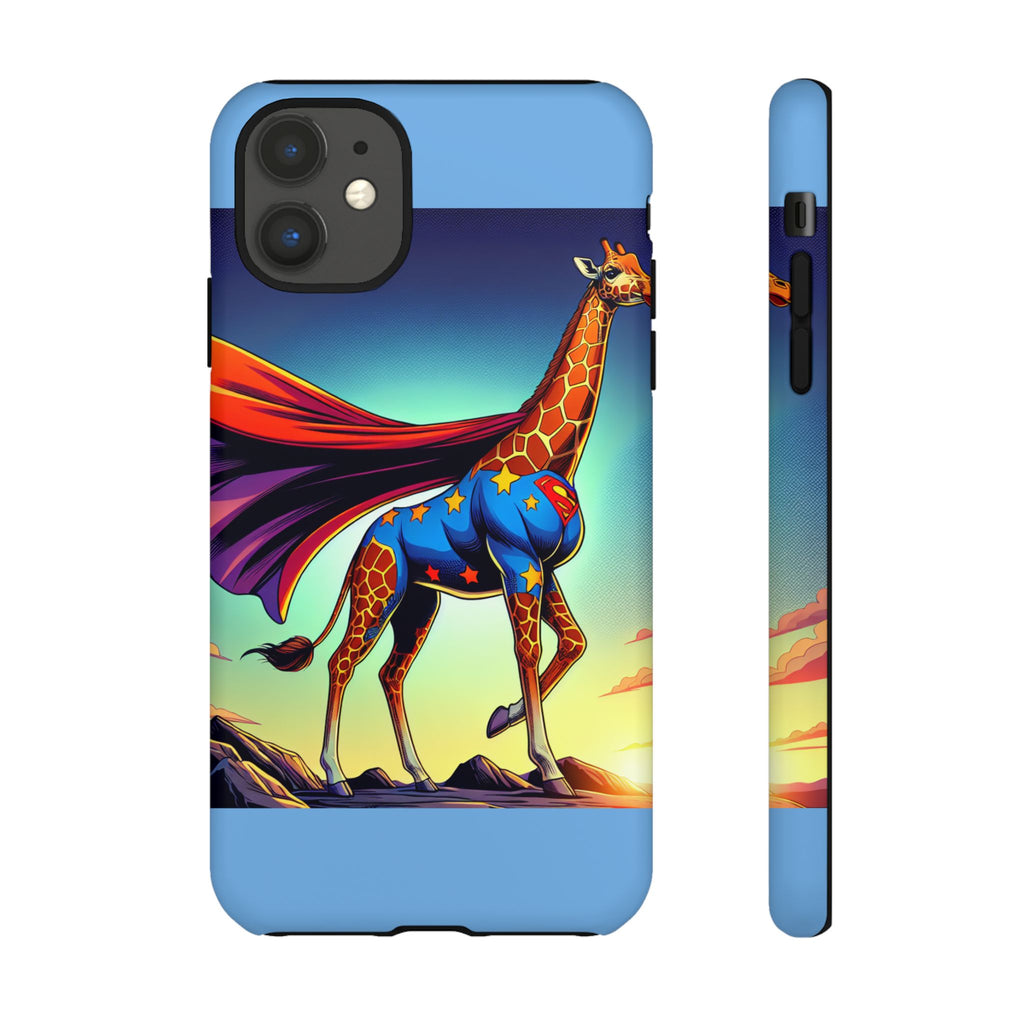 Superhero Giraffe Phone Case | Tough Cases, Unique Gifts, Animal Lover Accessories, Fun Tech Protectors, Cute Phone Covers, Birthday Gift