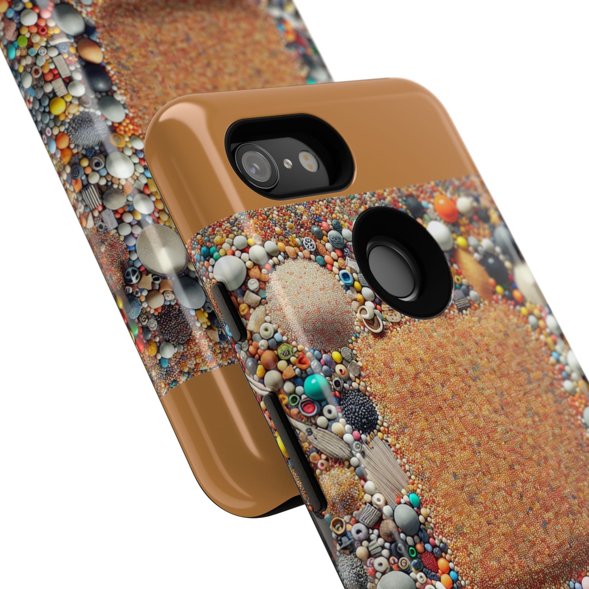 Colorful Phone Case with Unique Texture, Tough Case, Phone Accessory, Trendy Design, Gift for Tech Lovers, Durable Protection