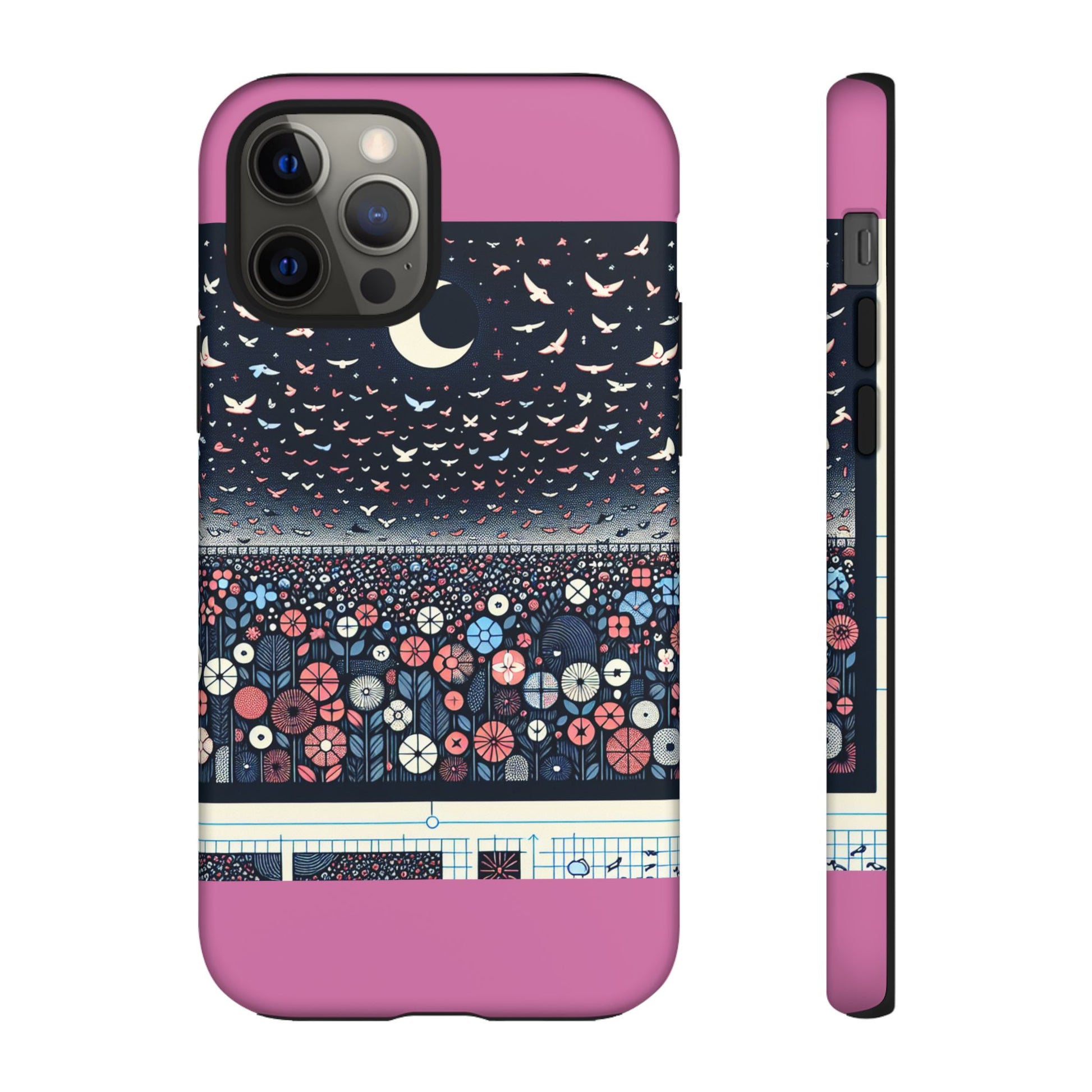 Floral Phone Case, Tough Cases for iPhone, Nature-Inspired Design, Gift for Her, Stylish Protection, Trending Accessory