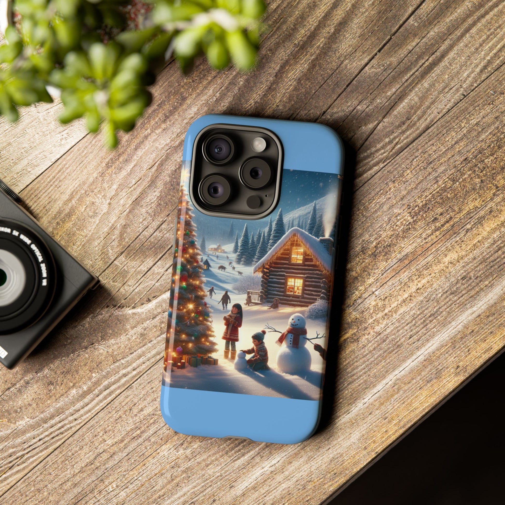 Winter Wonderland Phone Case, Holiday Gift for Him/Her, Cute Christmas Phone Cover, Unique Winter Scene Case, Festive Tech Accessories
