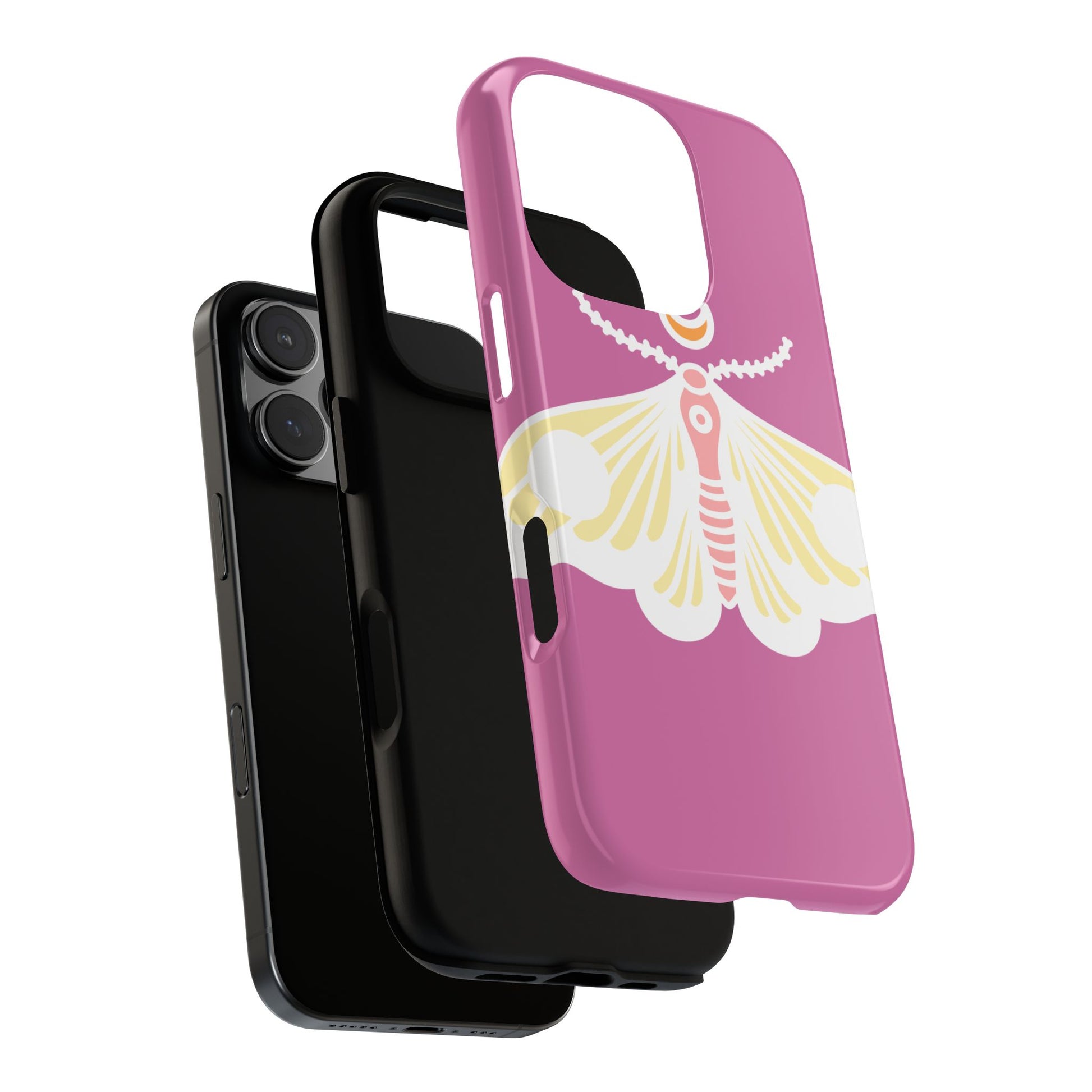Colorful Moth Phone Case | Tough Cases for iPhone, Unique Gift, Nature Lovers, Boho Style, Trendy Accessories