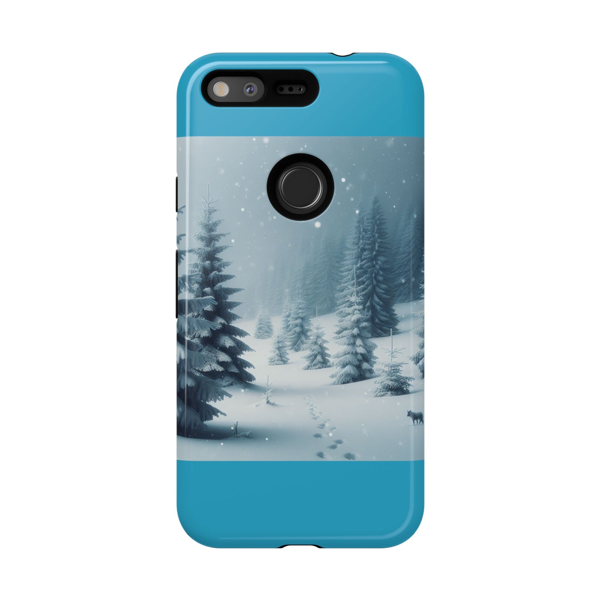 Winter Forest Phone Case, Tough Cases for iPhone, Snowy Landscape Design, Nature Lover Gift, Holiday Accessories