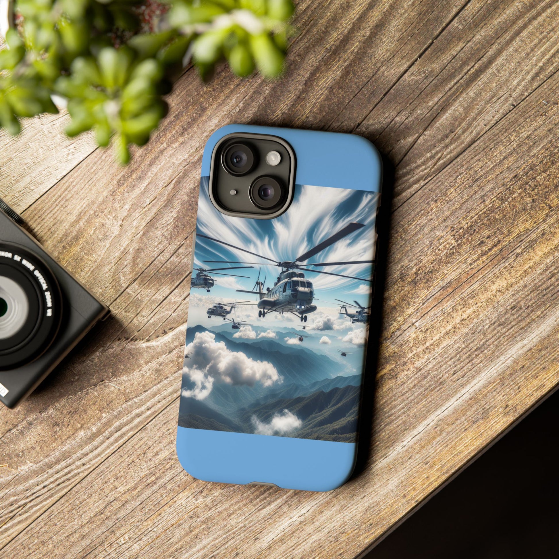Tough Cases - Helicopter Design Phone Case, Military Style Cover, Unique Gift for Aviation Lovers, Durable Phone Protector, Hobbyist [...]