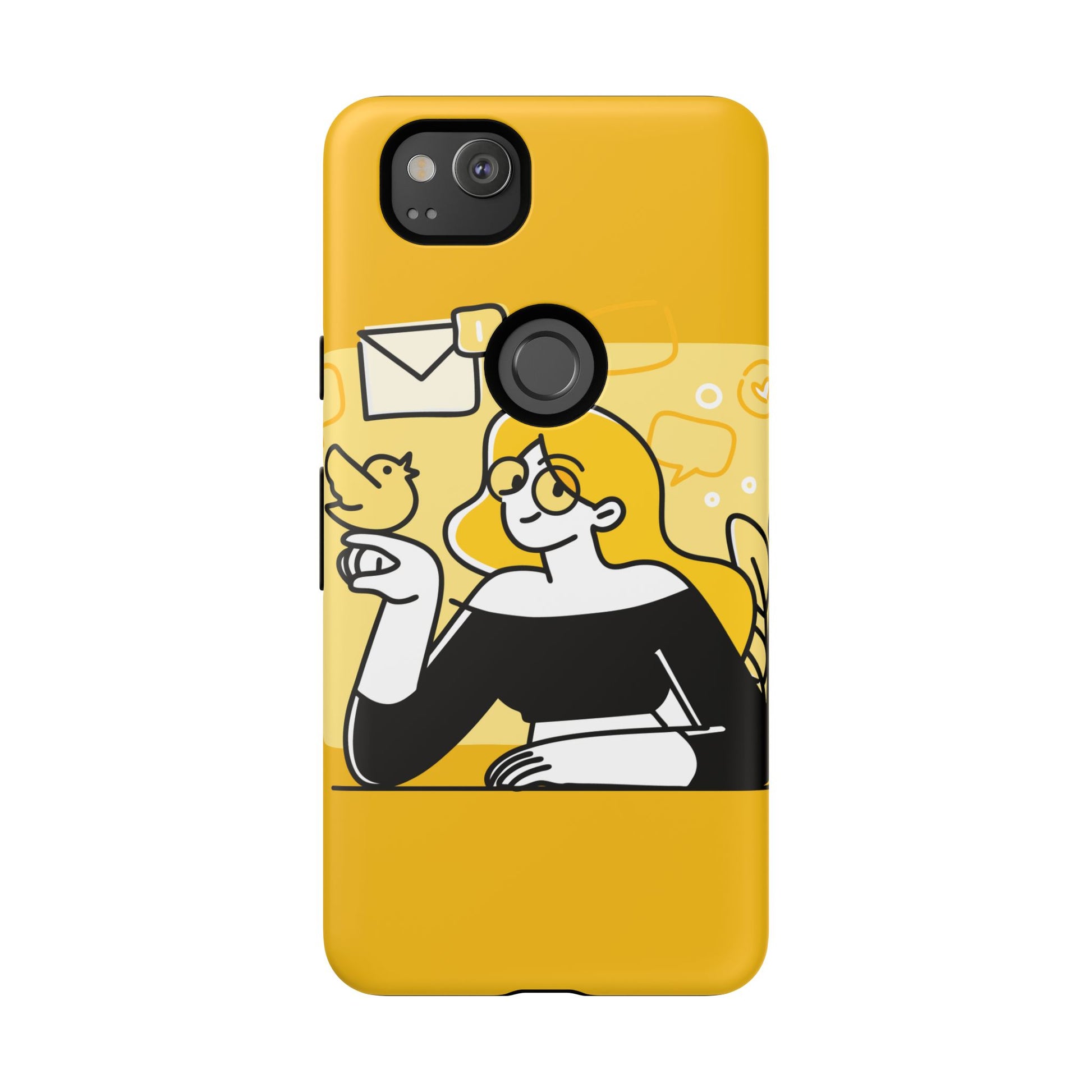 Chic Phone Case with Playful Design, Smartphone Cover, Unique Gift, Trendy Accessory, Eco-Friendly Case