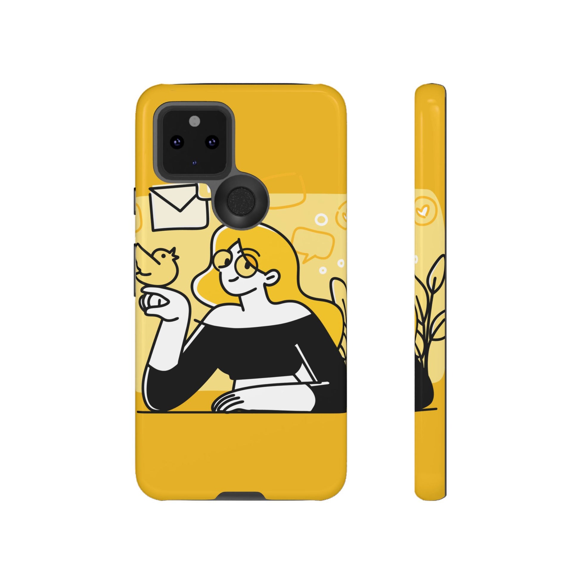 Chic Phone Case with Playful Design, Smartphone Cover, Unique Gift, Trendy Accessory, Eco-Friendly Case