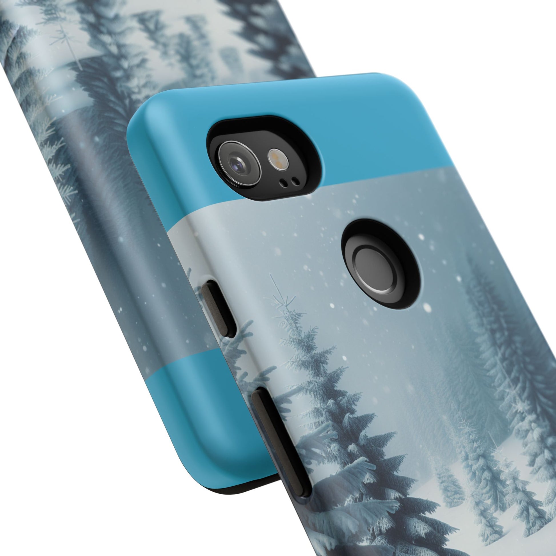 Winter Forest Phone Case, Tough Cases for iPhone, Snowy Landscape Design, Nature Lover Gift, Holiday Accessories
