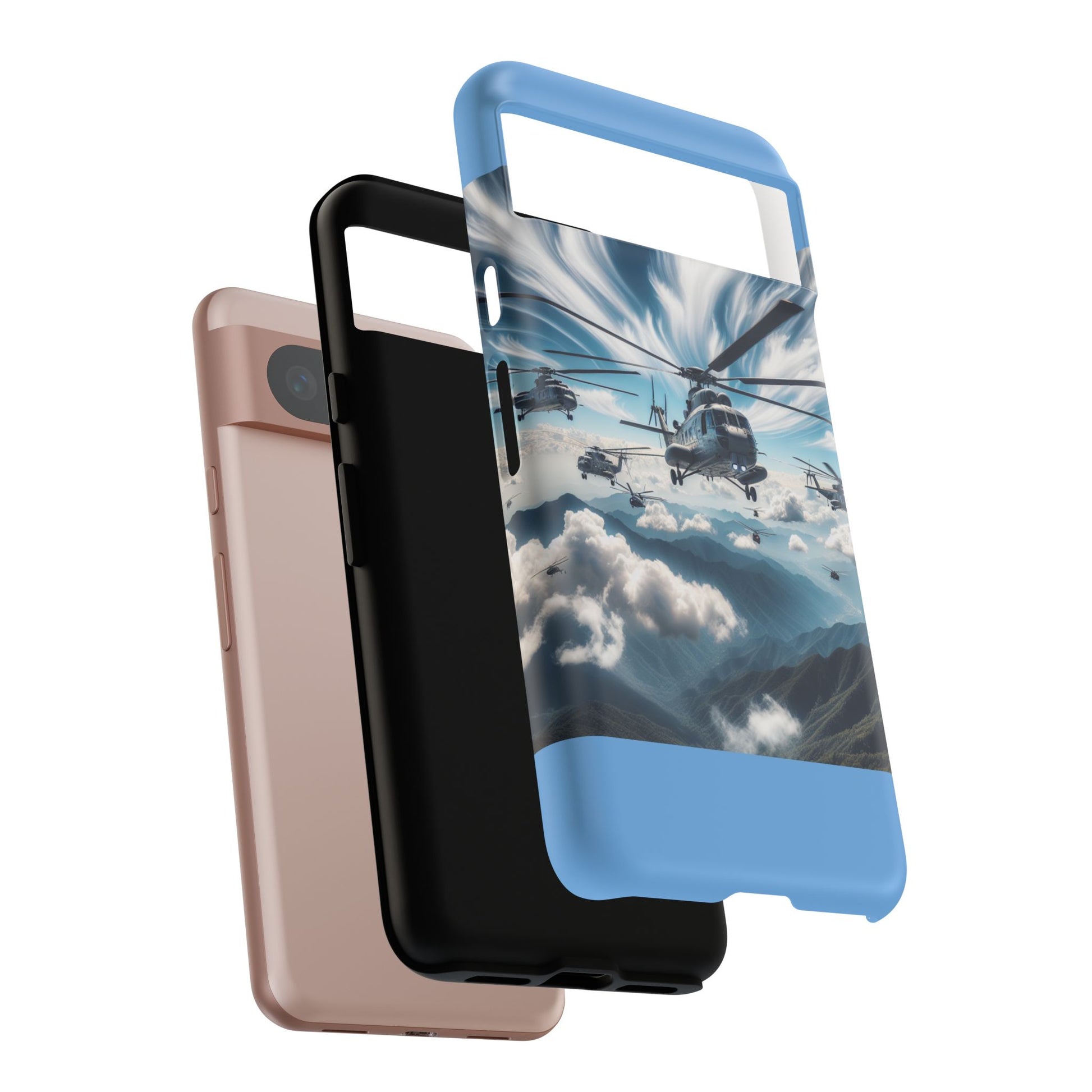Tough Cases - Helicopter Design Phone Case, Military Style Cover, Unique Gift for Aviation Lovers, Durable Phone Protector, Hobbyist [...]
