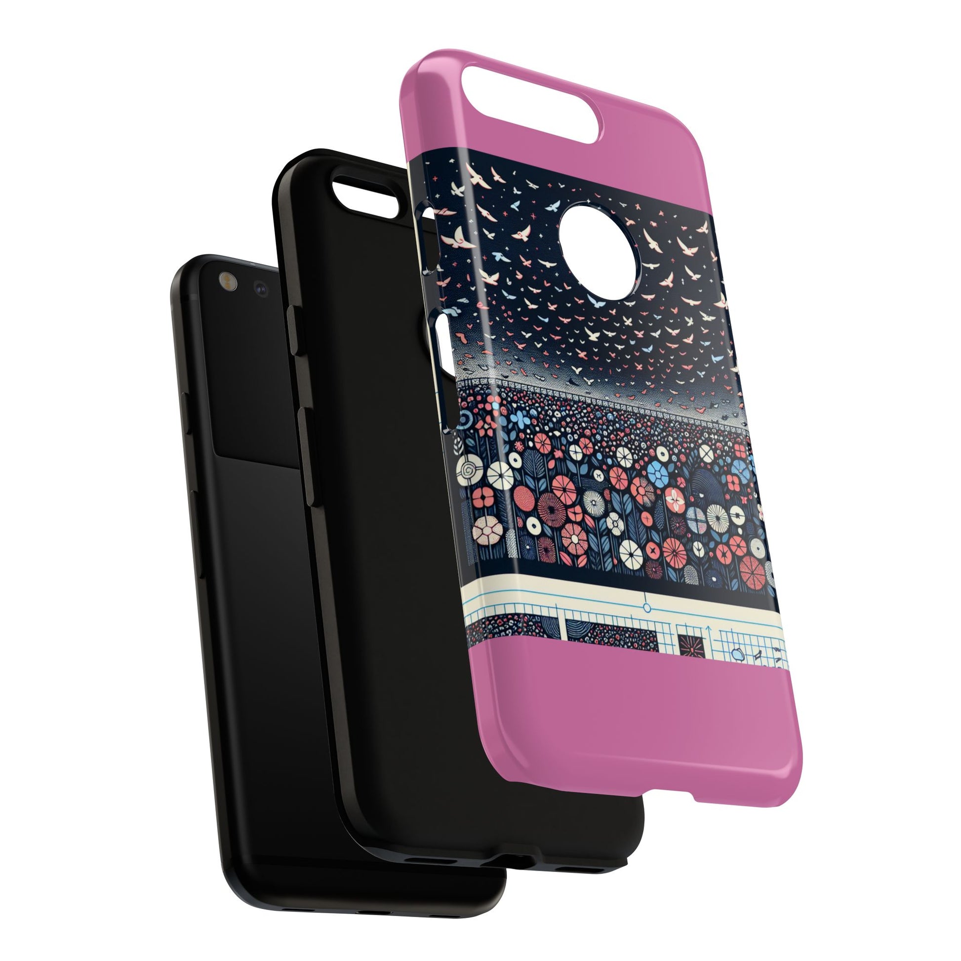 Floral Phone Case, Tough Cases for iPhone, Nature-Inspired Design, Gift for Her, Stylish Protection, Trending Accessory
