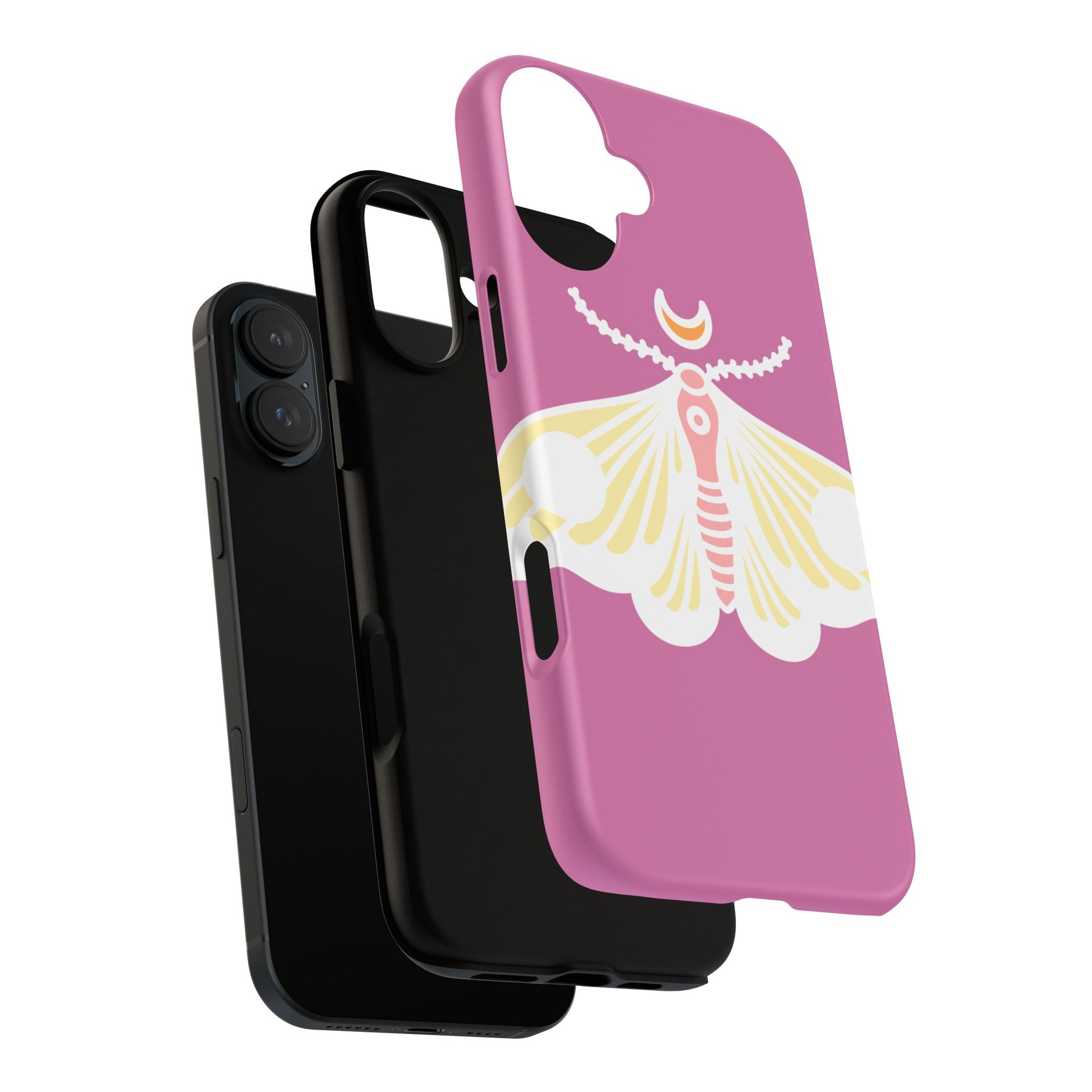 Colorful Moth Phone Case | Tough Cases for iPhone, Unique Gift, Nature Lovers, Boho Style, Trendy Accessories