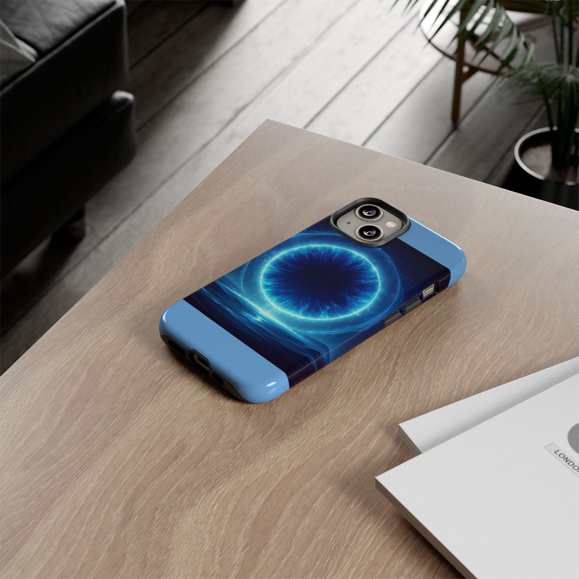 Blue Galaxy Phone Case, Tough Phone Cover, Cosmic Protection Case, Space Design, Gift for Space Lovers