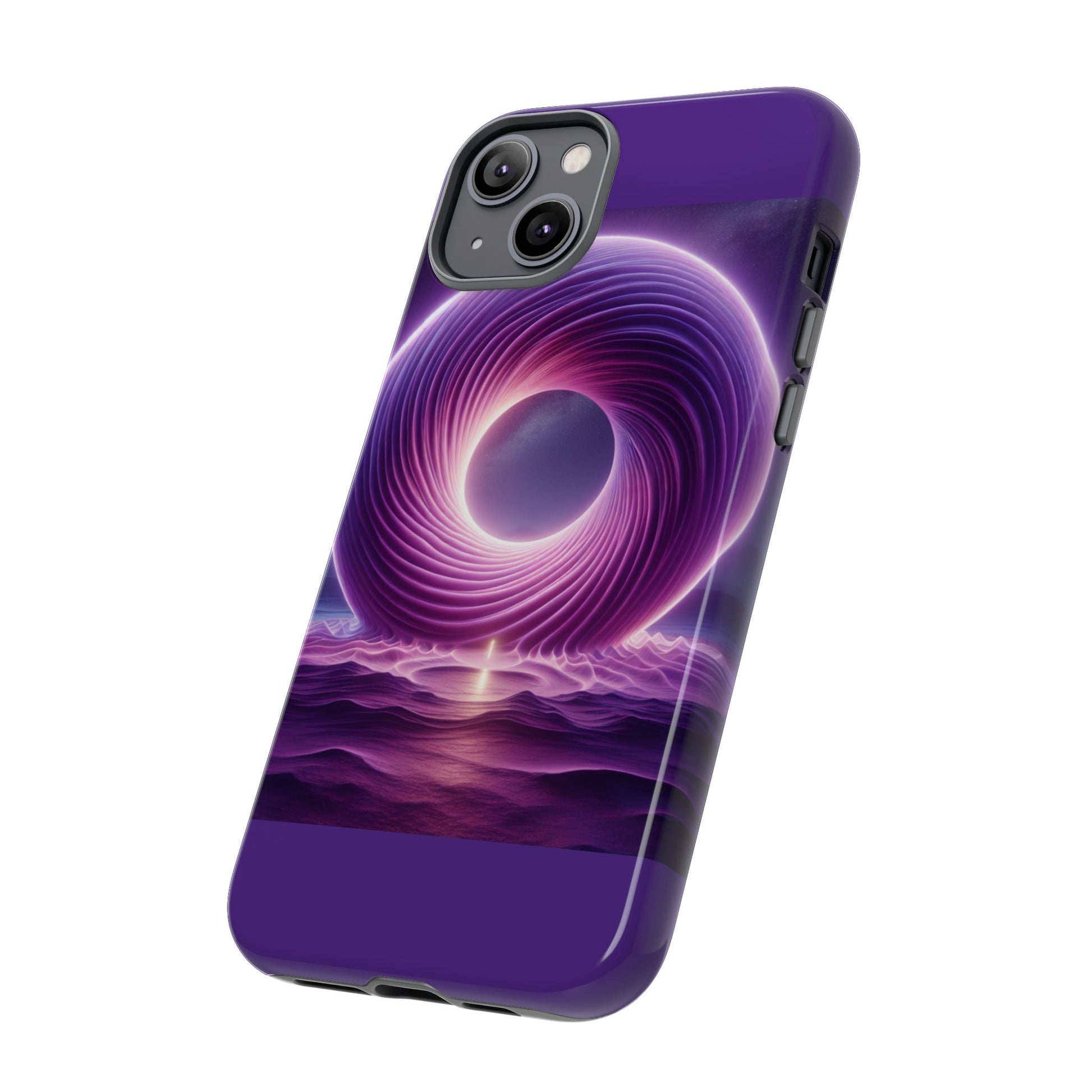 Colorful Phone Case with Swirling Design, Tough Phone Cover, Cosmic Phone Protector, Unique Gift for Tech Lovers, Stylish Smartphone Shell