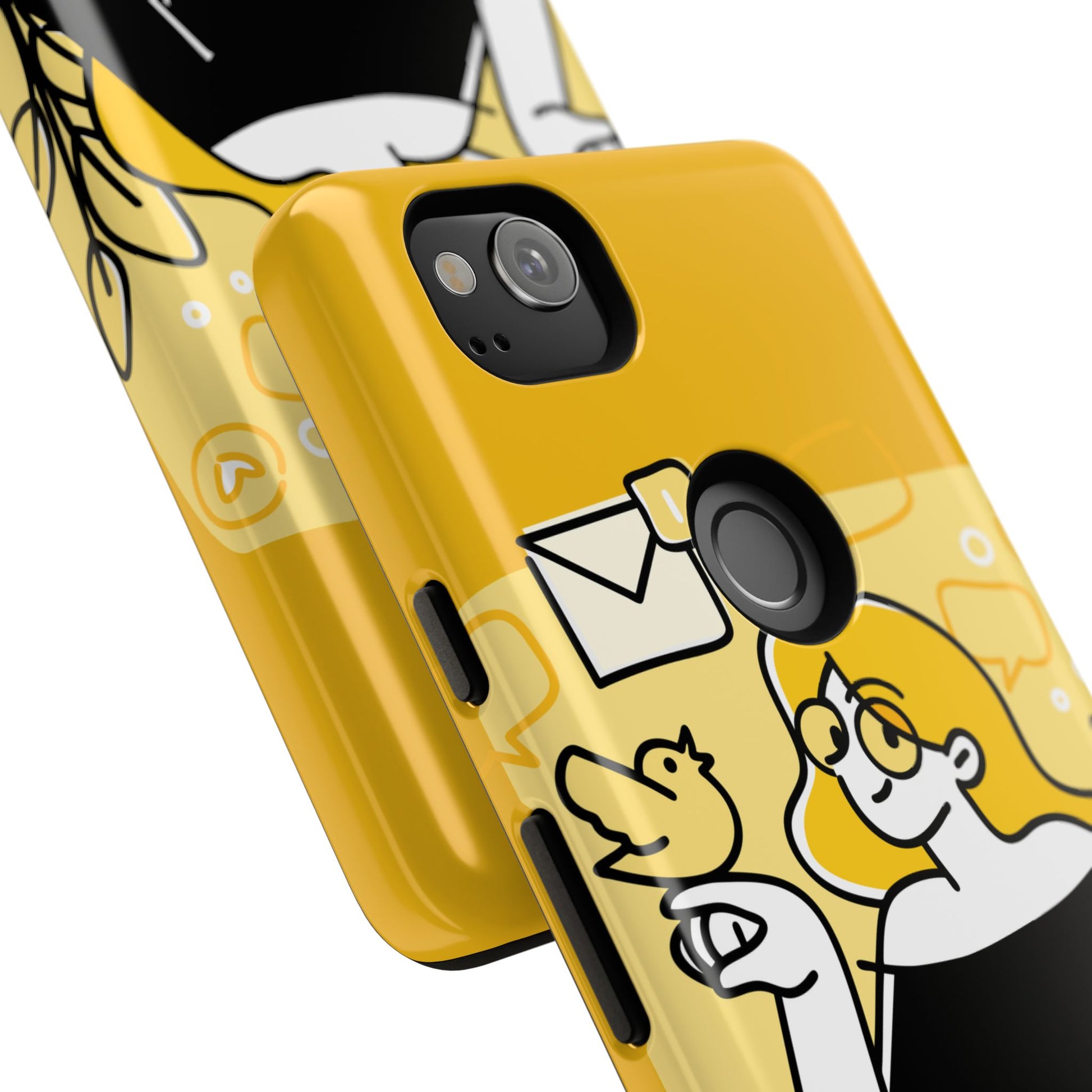 Chic Phone Case with Playful Design, Smartphone Cover, Unique Gift, Trendy Accessory, Eco-Friendly Case