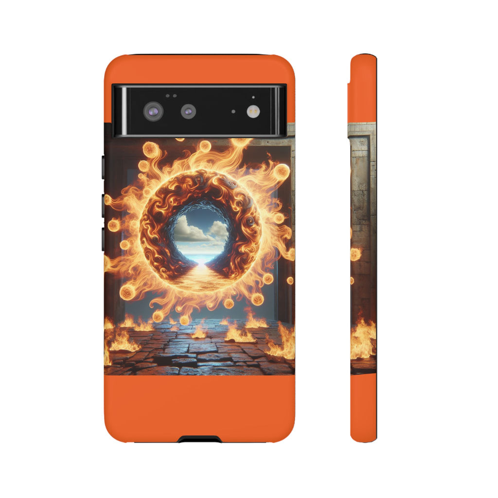 Vibrant Phone Case, Tough Cases for Gamers, Fire Element Phone Cover, Unique Protector, Game Lover Gifts