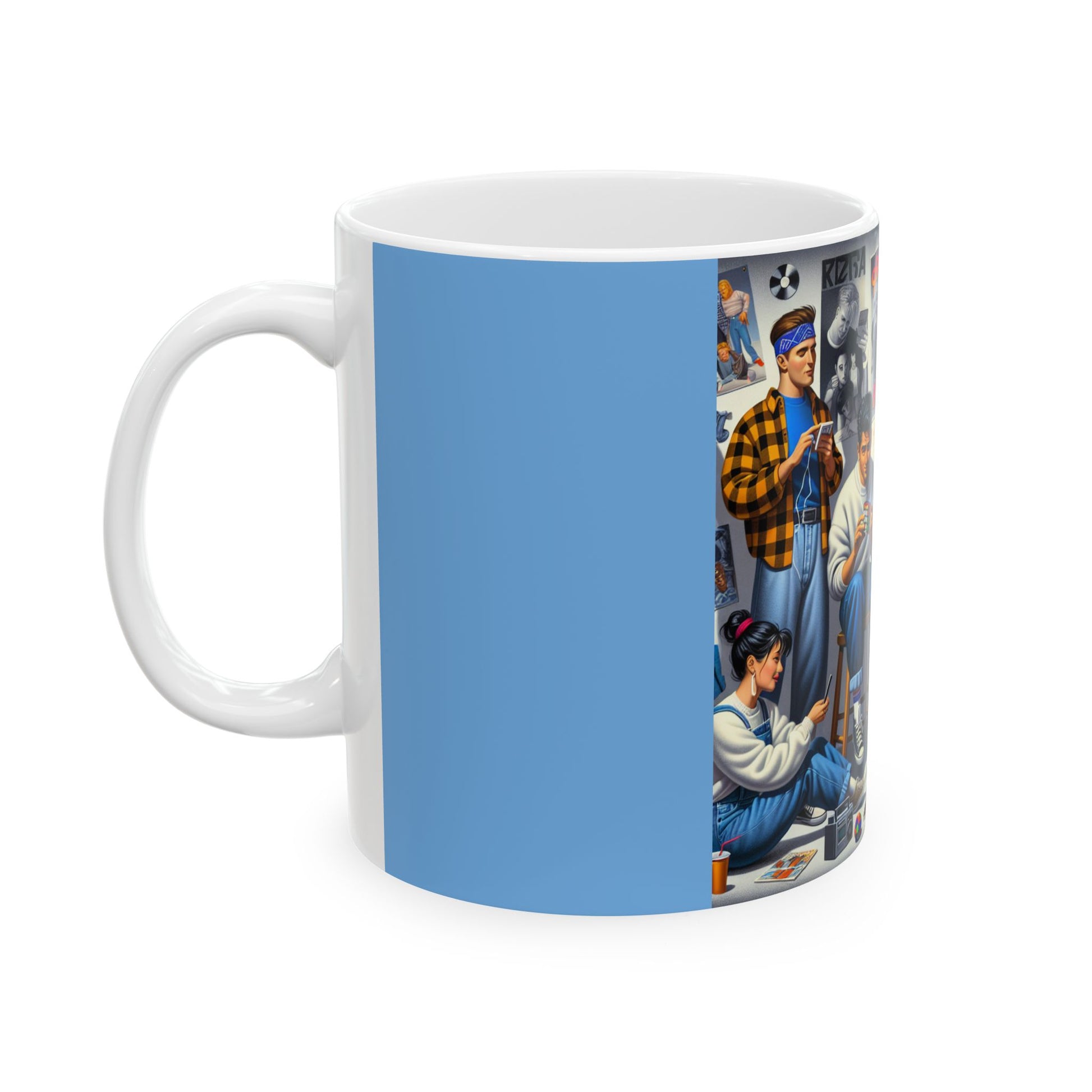 90s Nostalgia Ceramic Mug | Retro Coffee Cup, Gifts for Him, Fun Kitchen Decor, 90s Theme Party, Unique Collector's Item