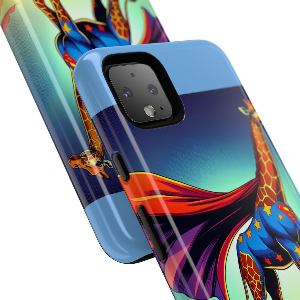 Superhero Giraffe Phone Case | Tough Cases, Unique Gifts, Animal Lover Accessories, Fun Tech Protectors, Cute Phone Covers, Birthday Gift