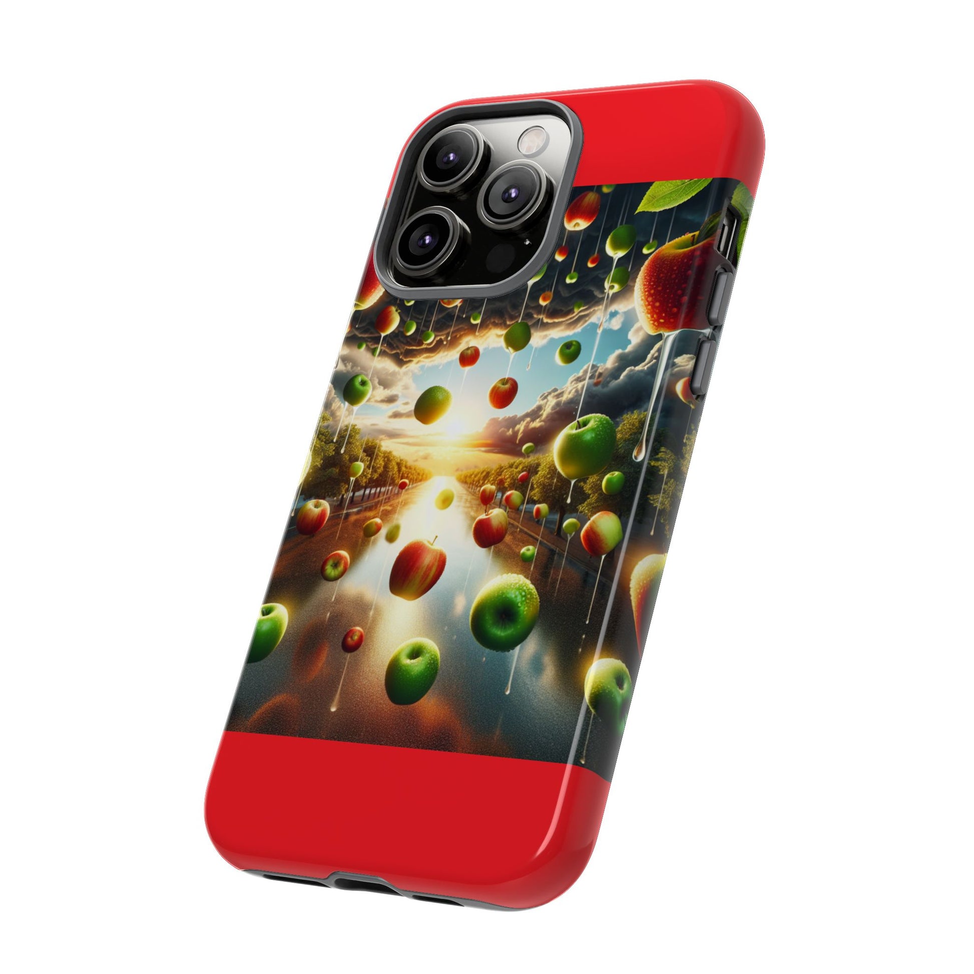 Vibrant Phone Case with Artistic Apple Design, Unique Gift for Art Lovers, Trendy Accessory for Any Occasion, Stylish Smartphone Cover