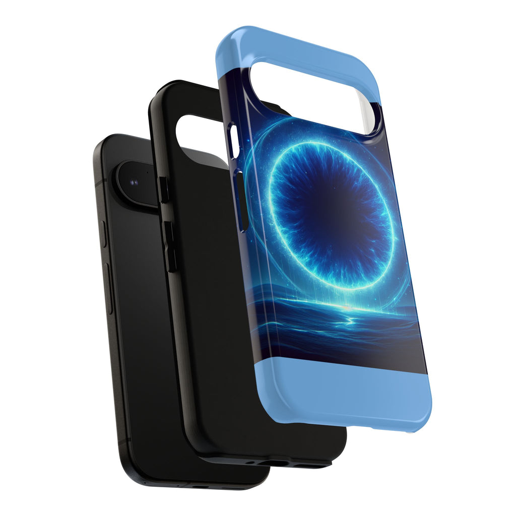 Blue Galaxy Phone Case, Tough Phone Cover, Cosmic Protection Case, Space Design, Gift for Space Lovers