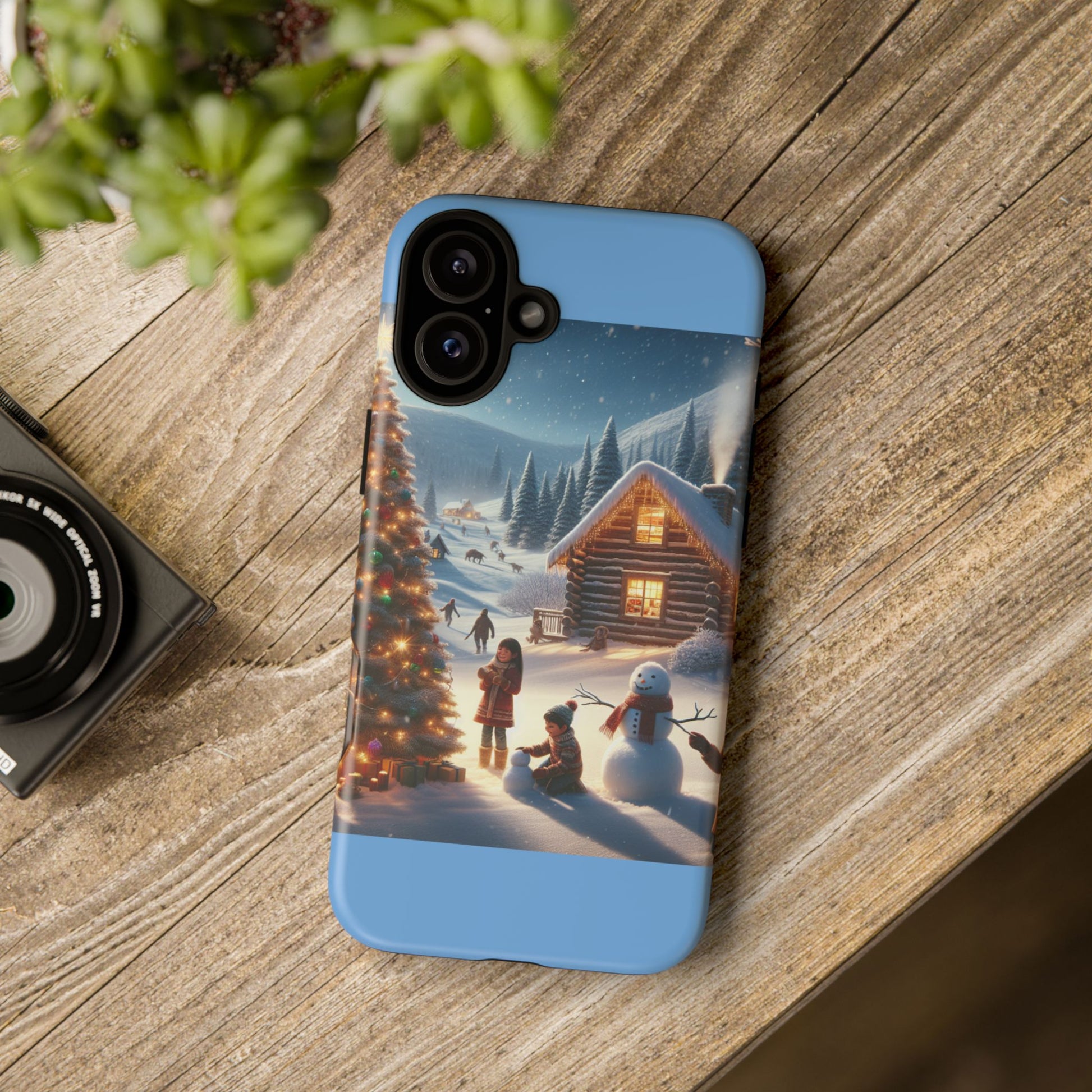 Winter Wonderland Phone Case, Holiday Gift for Him/Her, Cute Christmas Phone Cover, Unique Winter Scene Case, Festive Tech Accessories