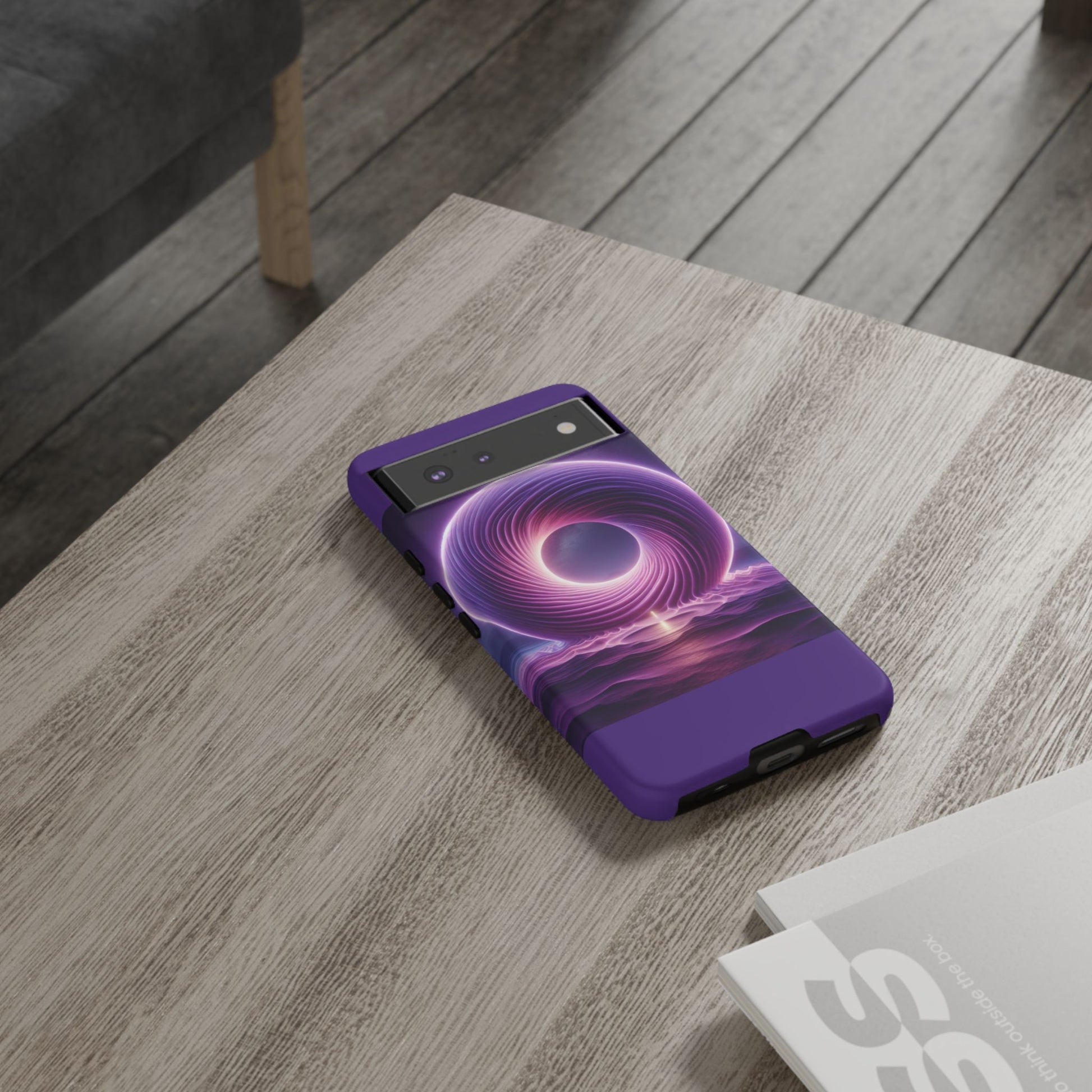 Colorful Phone Case with Swirling Design, Tough Phone Cover, Cosmic Phone Protector, Unique Gift for Tech Lovers, Stylish Smartphone Shell