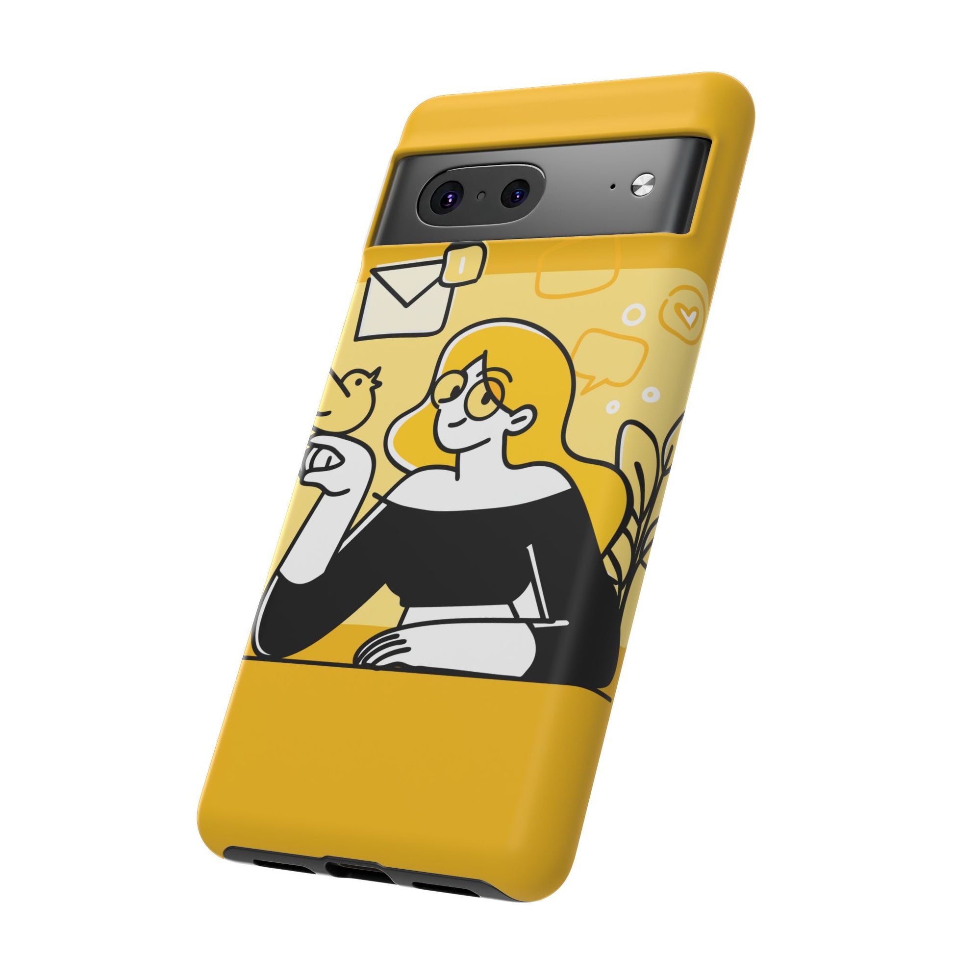Chic Phone Case with Playful Design, Smartphone Cover, Unique Gift, Trendy Accessory, Eco-Friendly Case