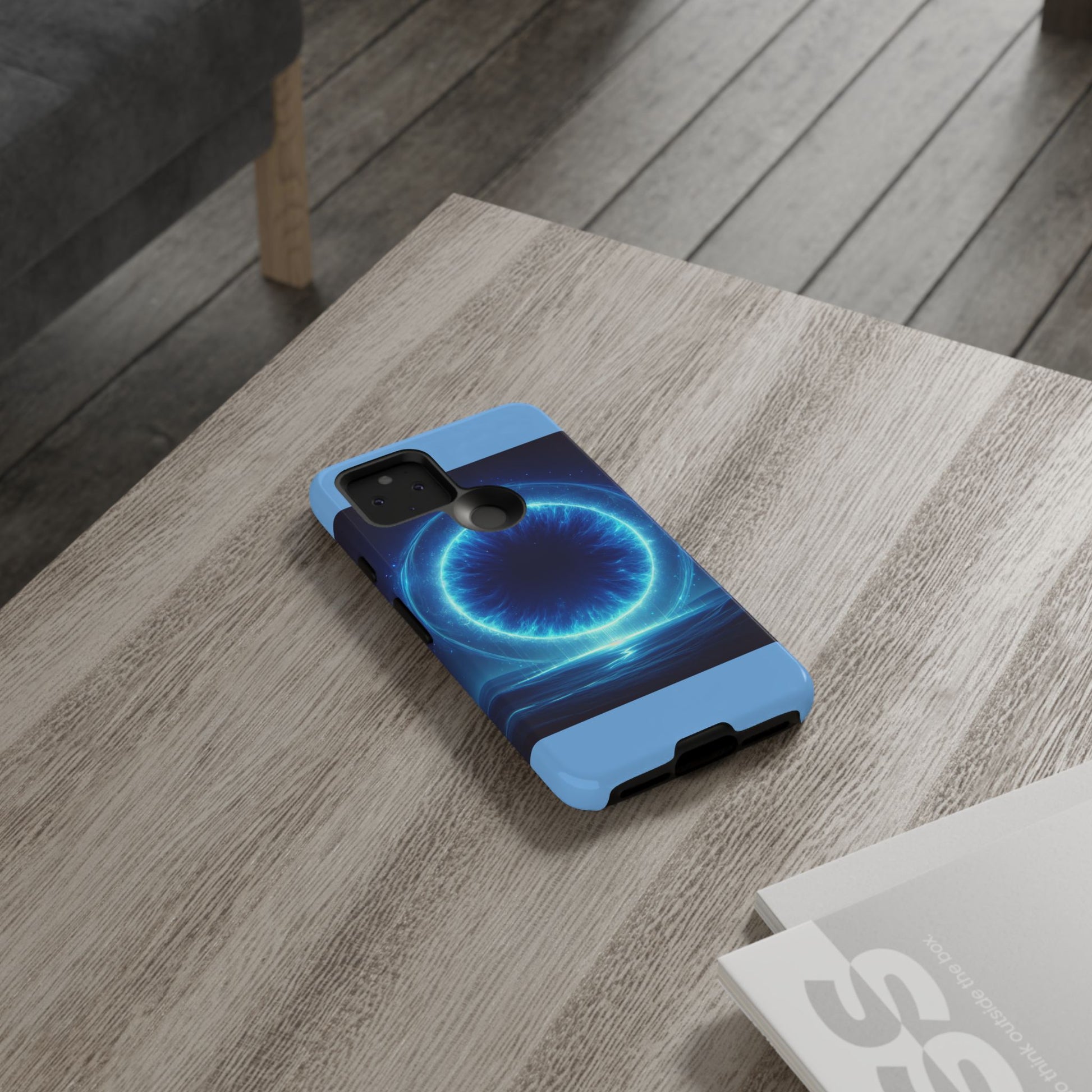 Blue Galaxy Phone Case, Tough Phone Cover, Cosmic Protection Case, Space Design, Gift for Space Lovers